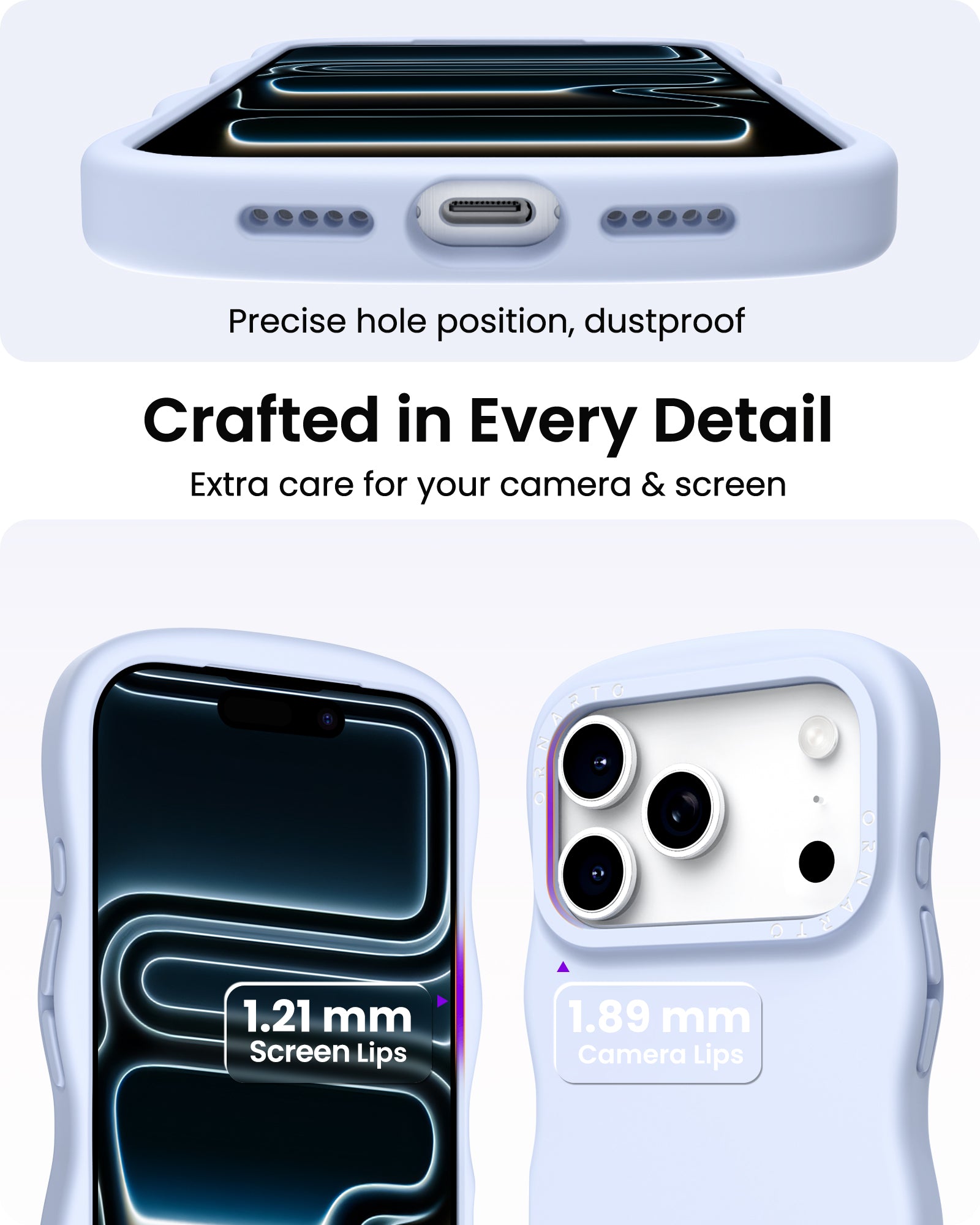 Wavy Liquid Silicone for iPhone 17 Series