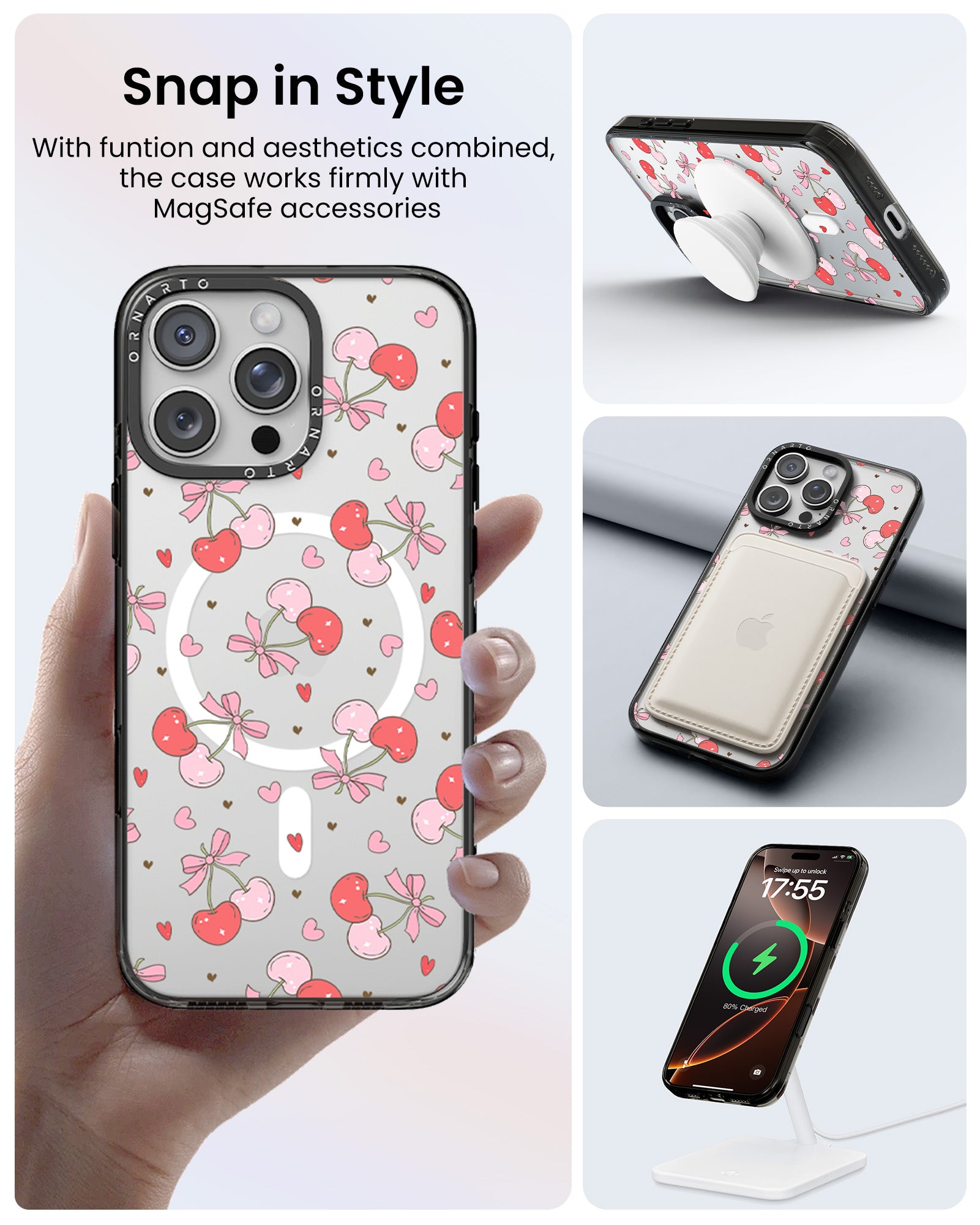 Patterned Clear Cases for iPhone 16 Pro / Pro Max