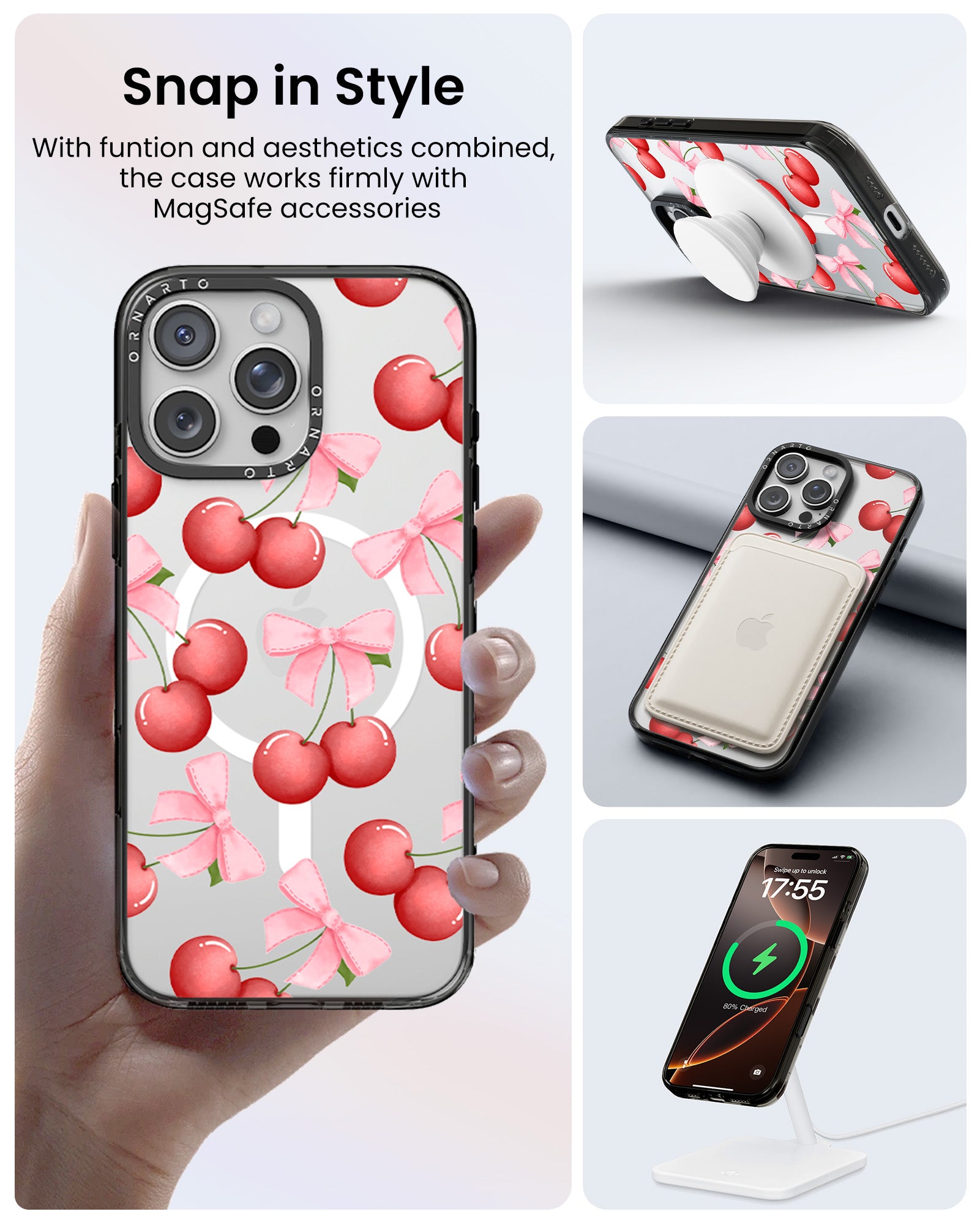 Patterned Clear Cases for iPhone 16 Pro / Pro Max