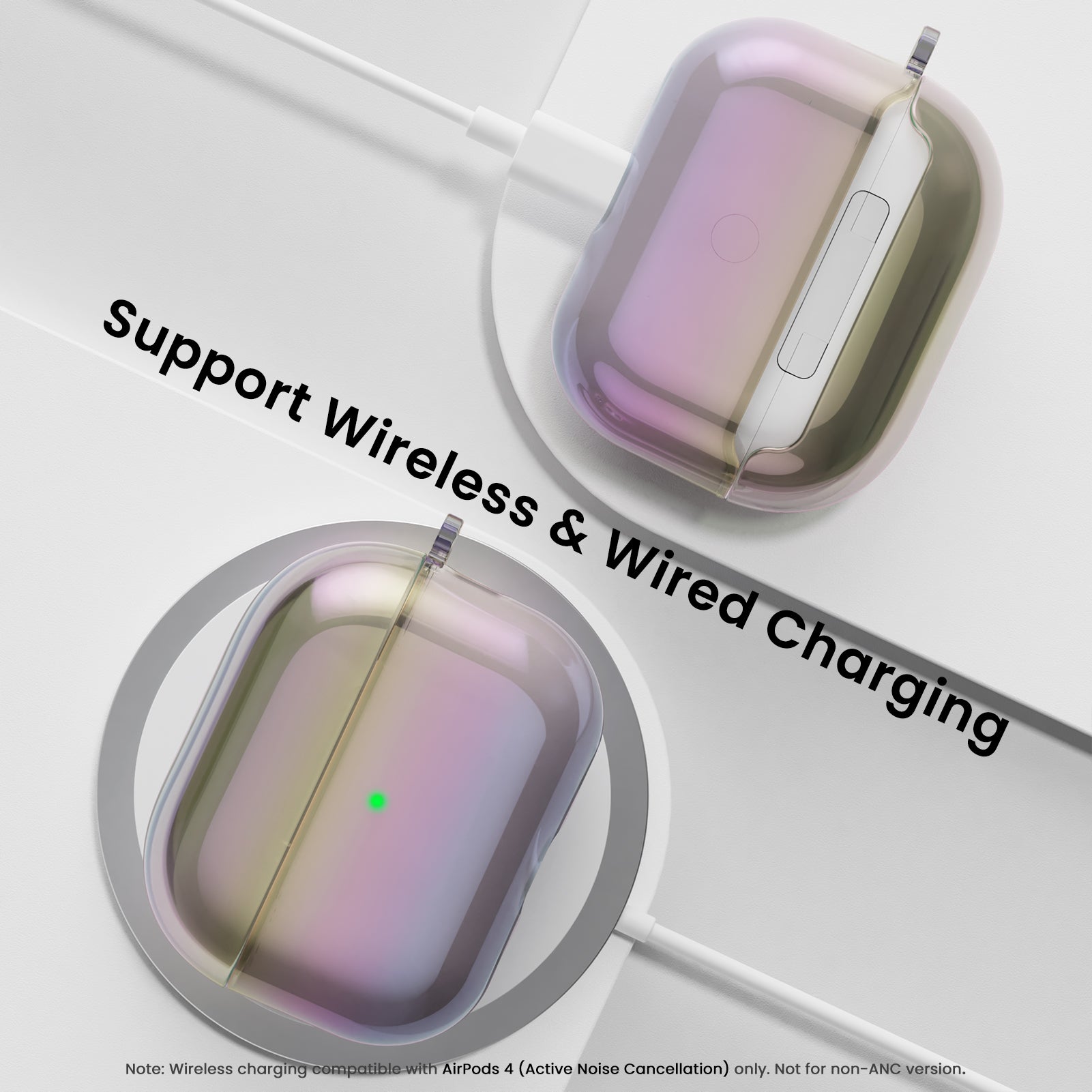 Iridescent AirPods Pro 2 with Lanyard