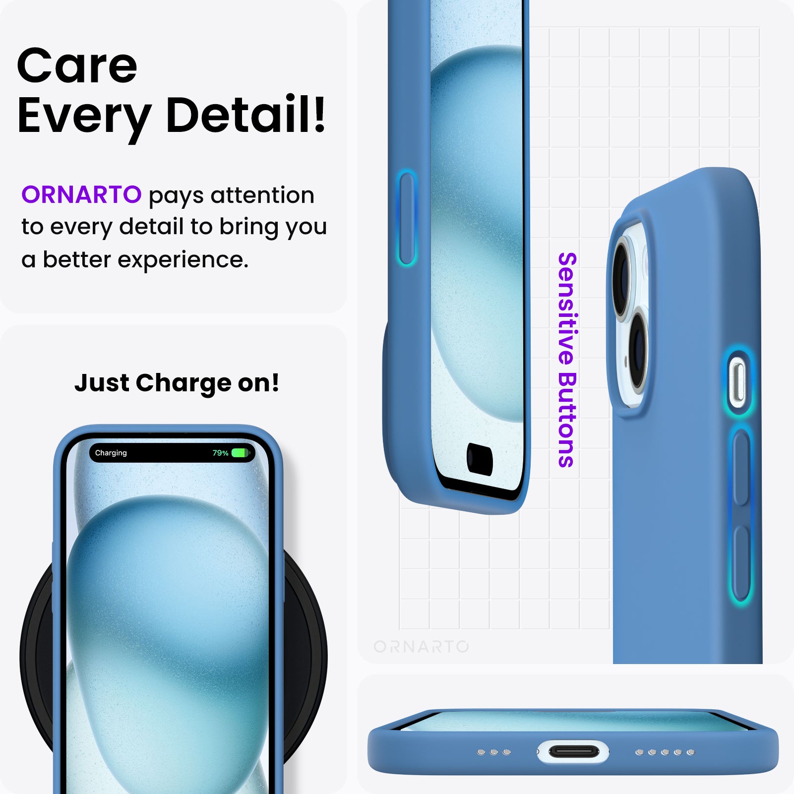 Liquid Silicone Case for iPhone 15 Series
