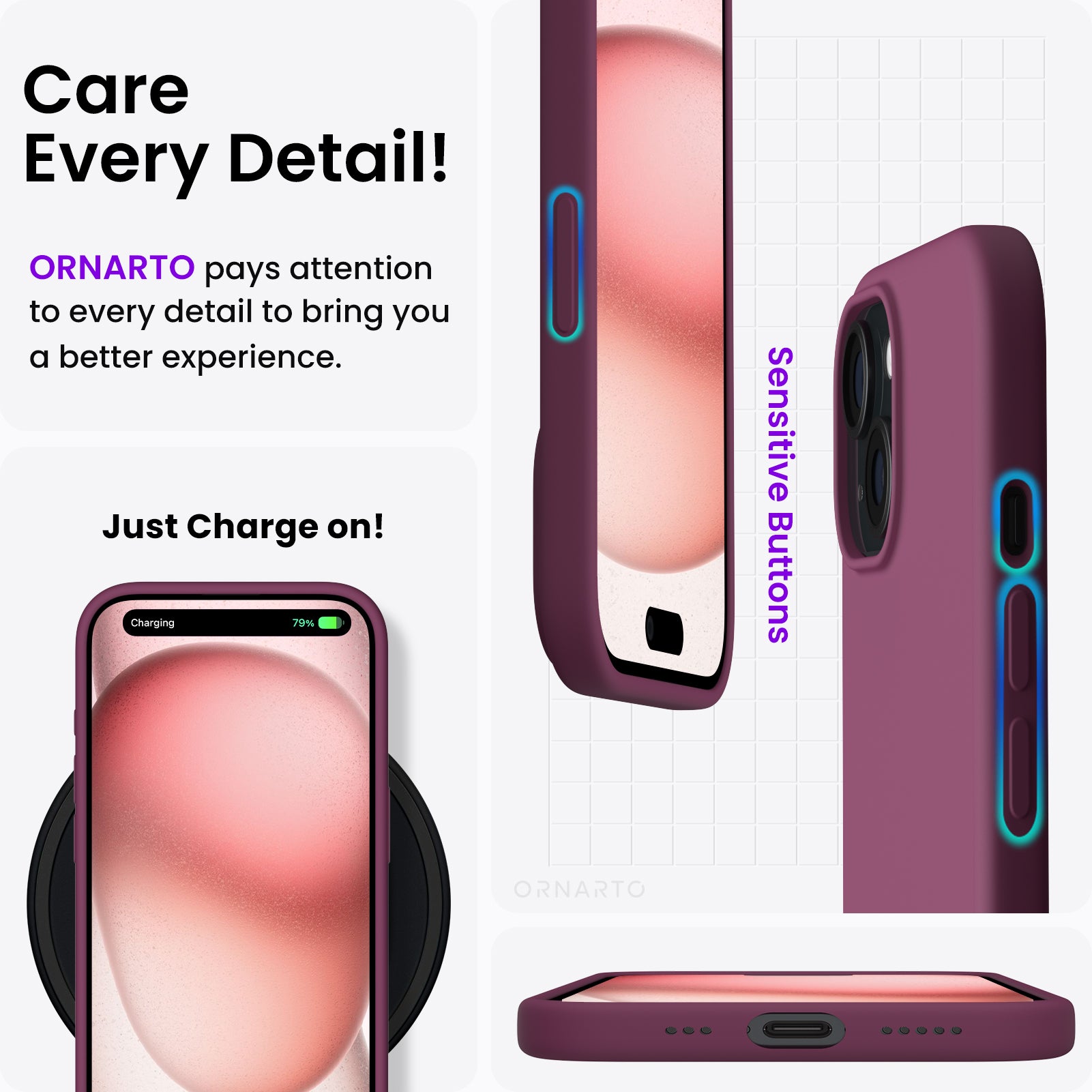 Liquid Silicone Case for iPhone 15 Series