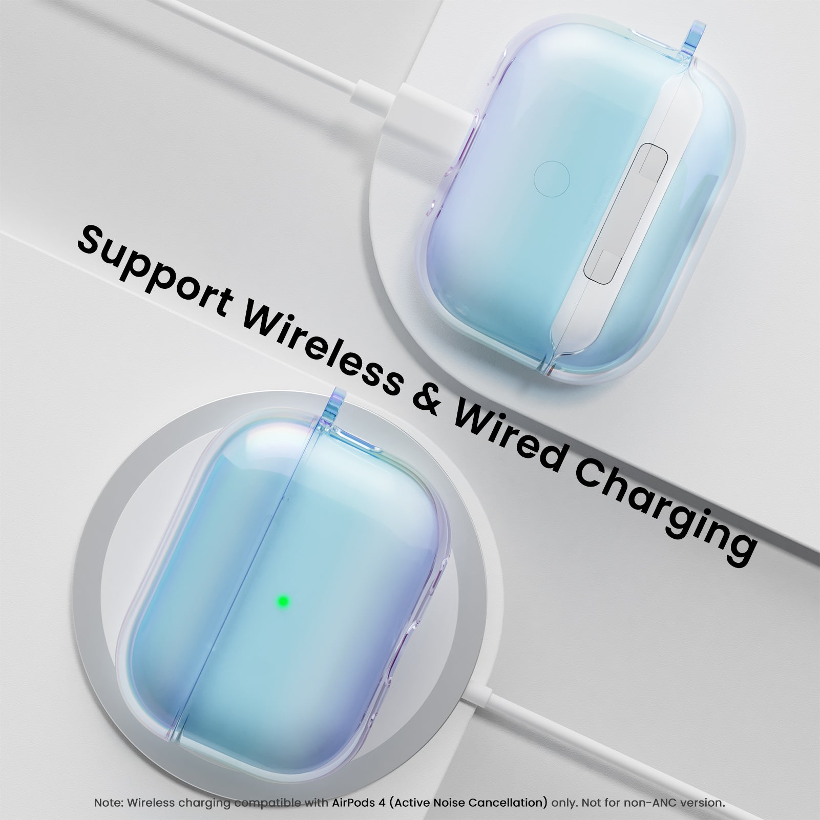 Iridescent AirPods Pro 2 with Lanyard