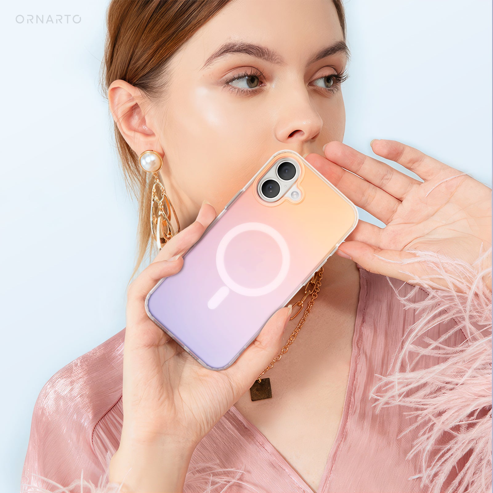 Hue for iPhone 16 Series, Fluorescent Gradient, Compatible with Magsafe