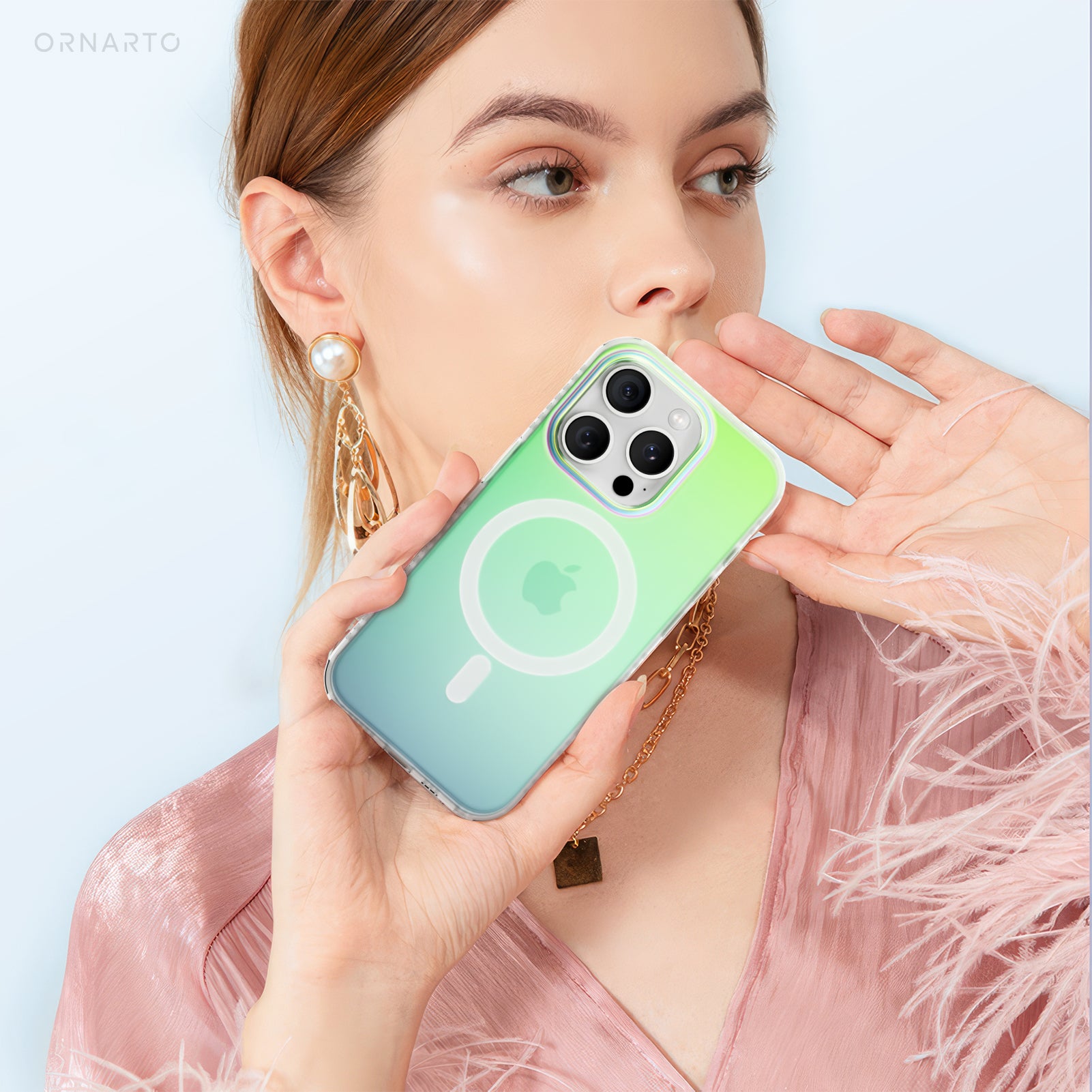 Fluorescent Gradient MagSafe Case for iPhone 15 Series