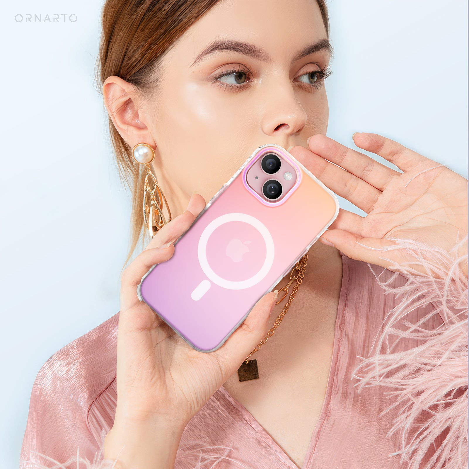 Fluorescent Gradient MagSafe Case for iPhone 15 Series