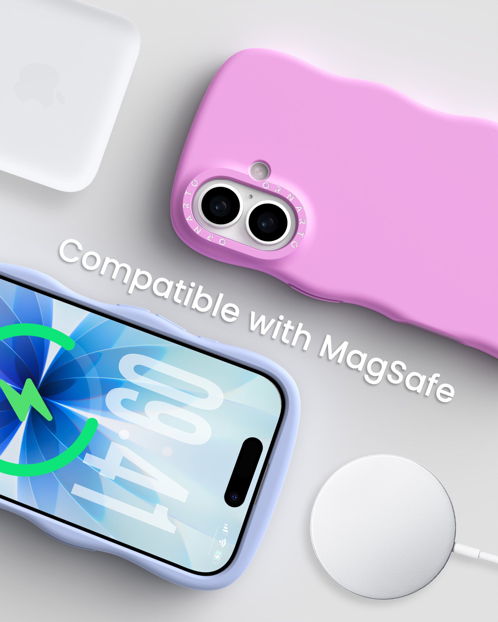 Wavy Liquid Silicone for iPhone 17 Series