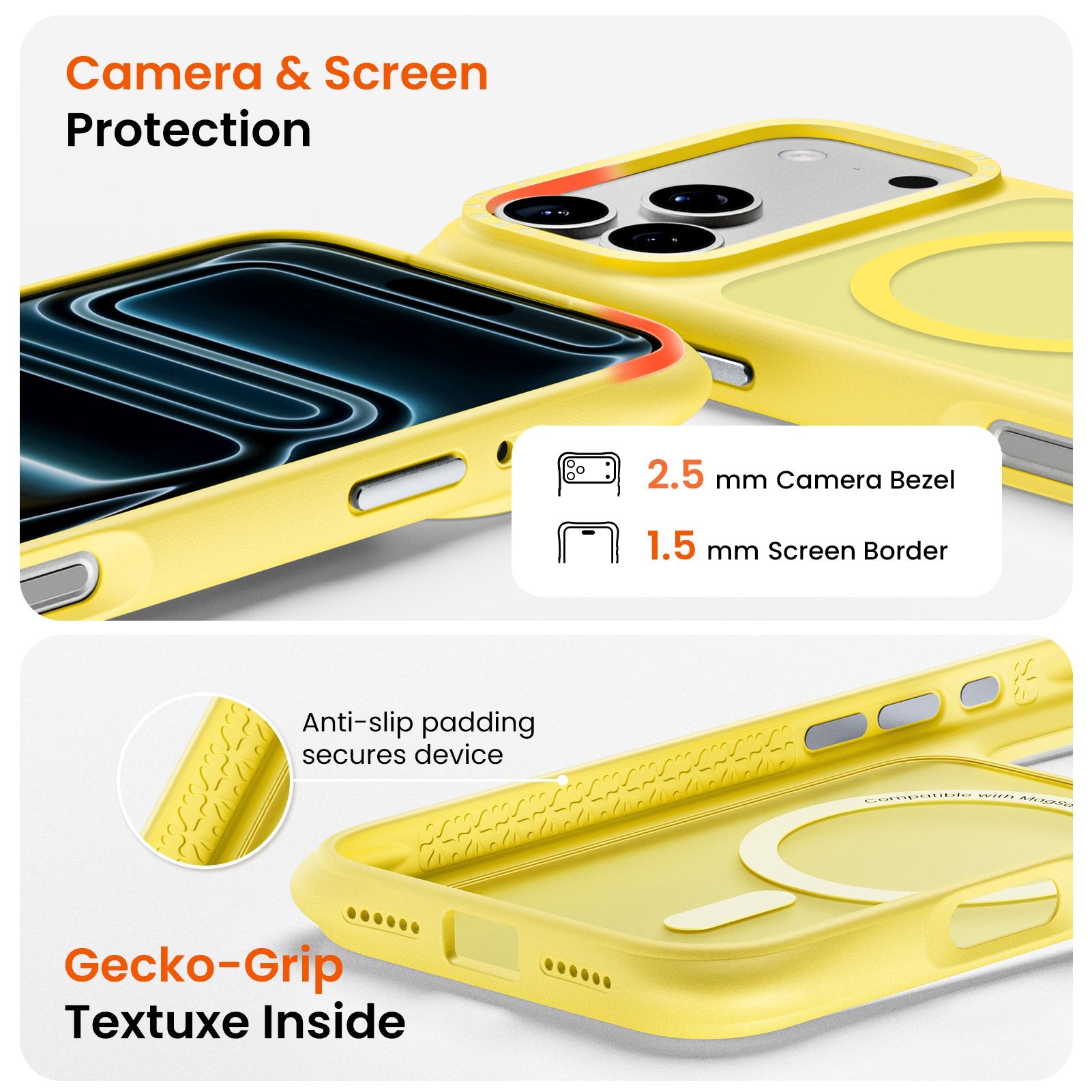 Airbuffer Gecko-Grip Case für iPhone 17 Serie