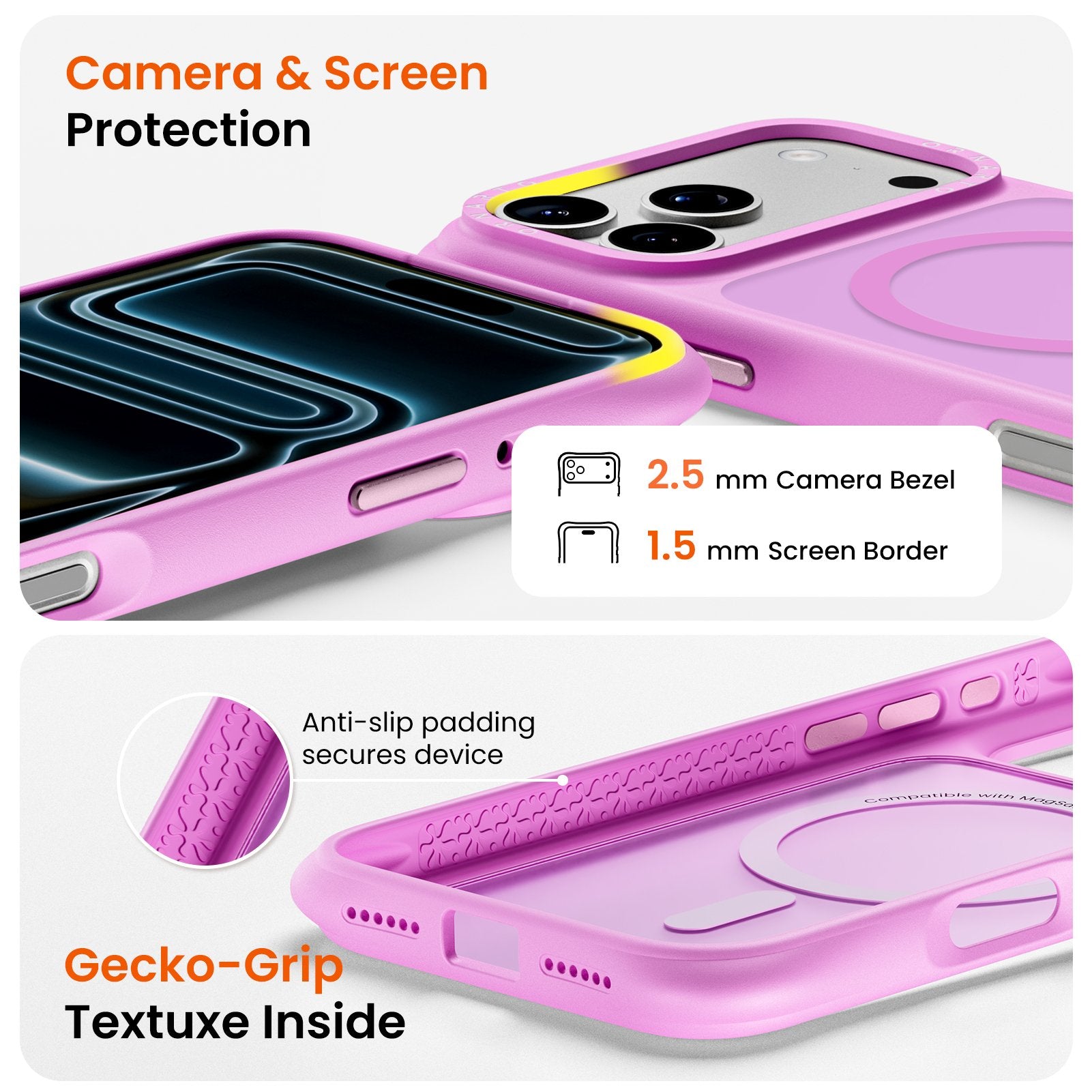 Airbuffer Gecko-Grip Case für iPhone 17 Serie
