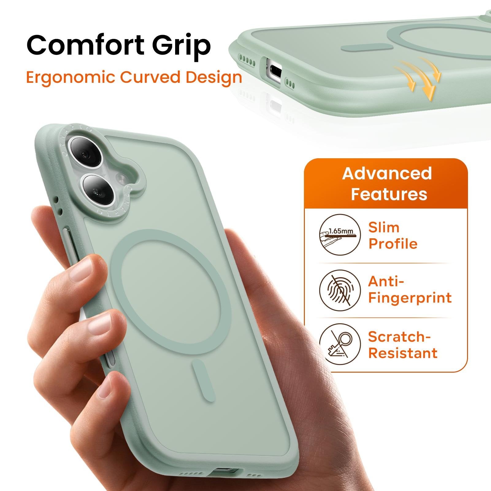 Airbuffer Gecko-Grip Case für iPhone 17 Serie