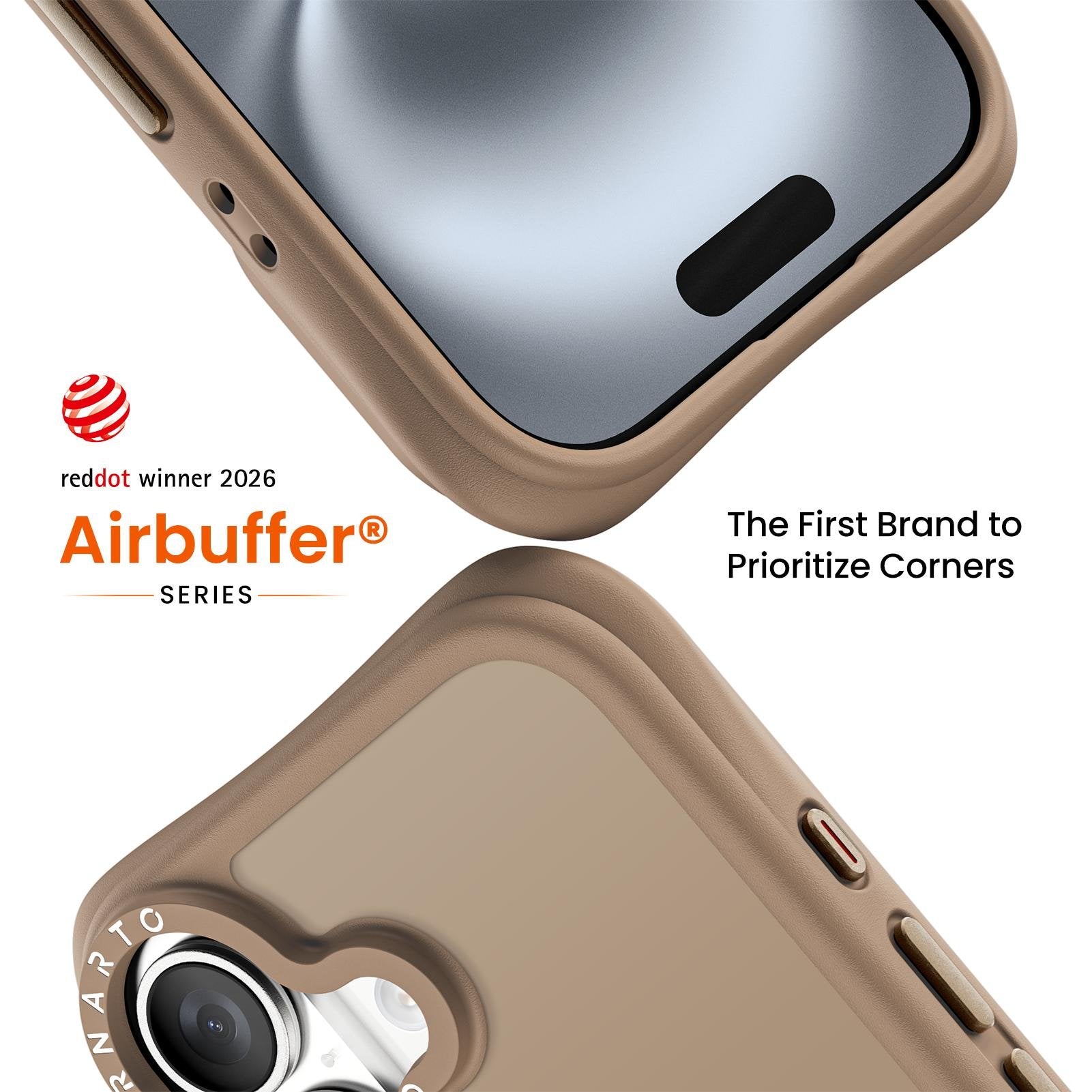 Airbuffer Gecko-Grip Case for iPhone 16 Series