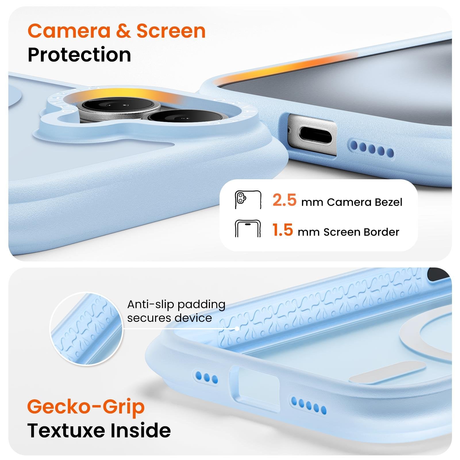 Airbuffer Gecko-Grip Case for iPhone 16 Series