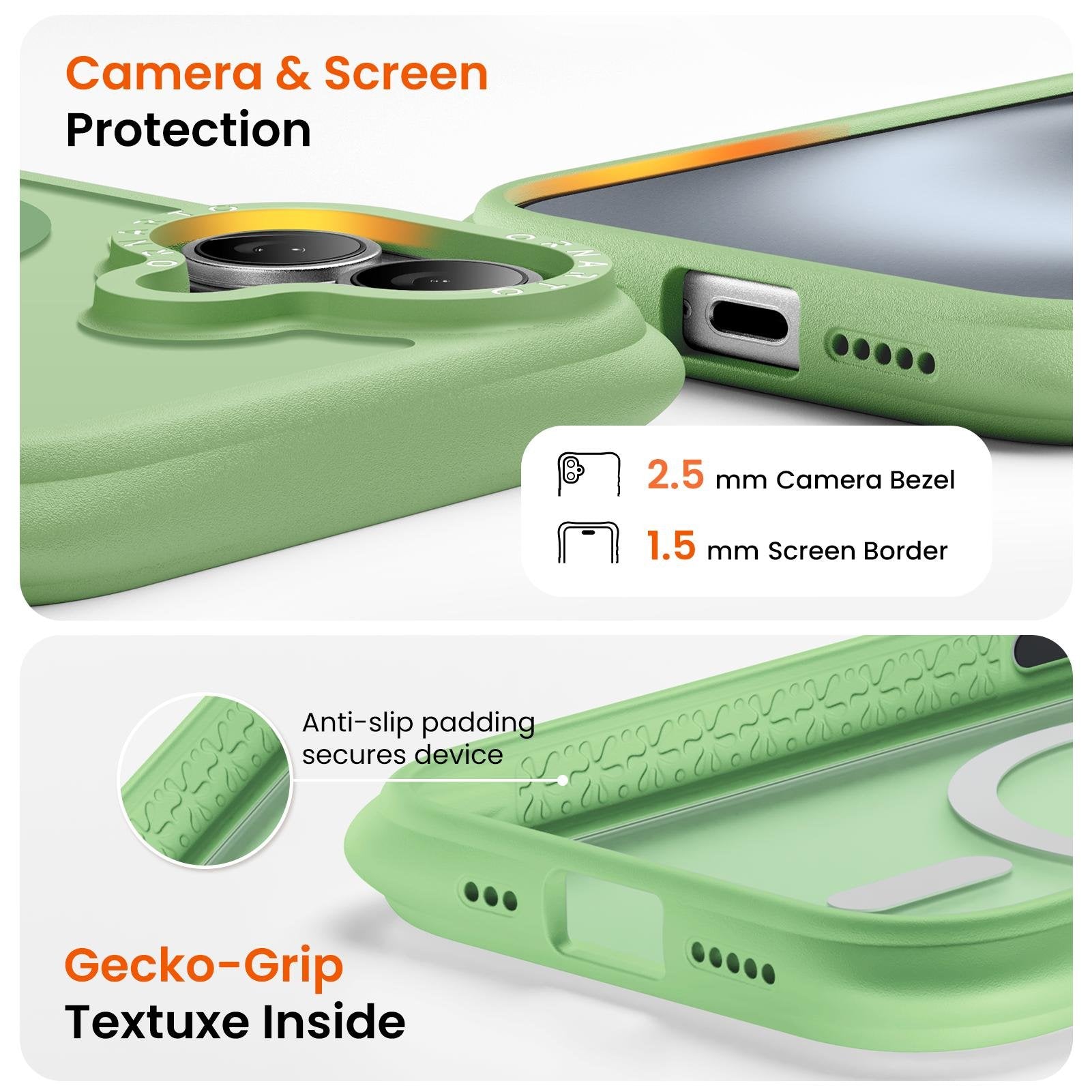 Airbuffer Gecko-Grip Case for iPhone 16 Series