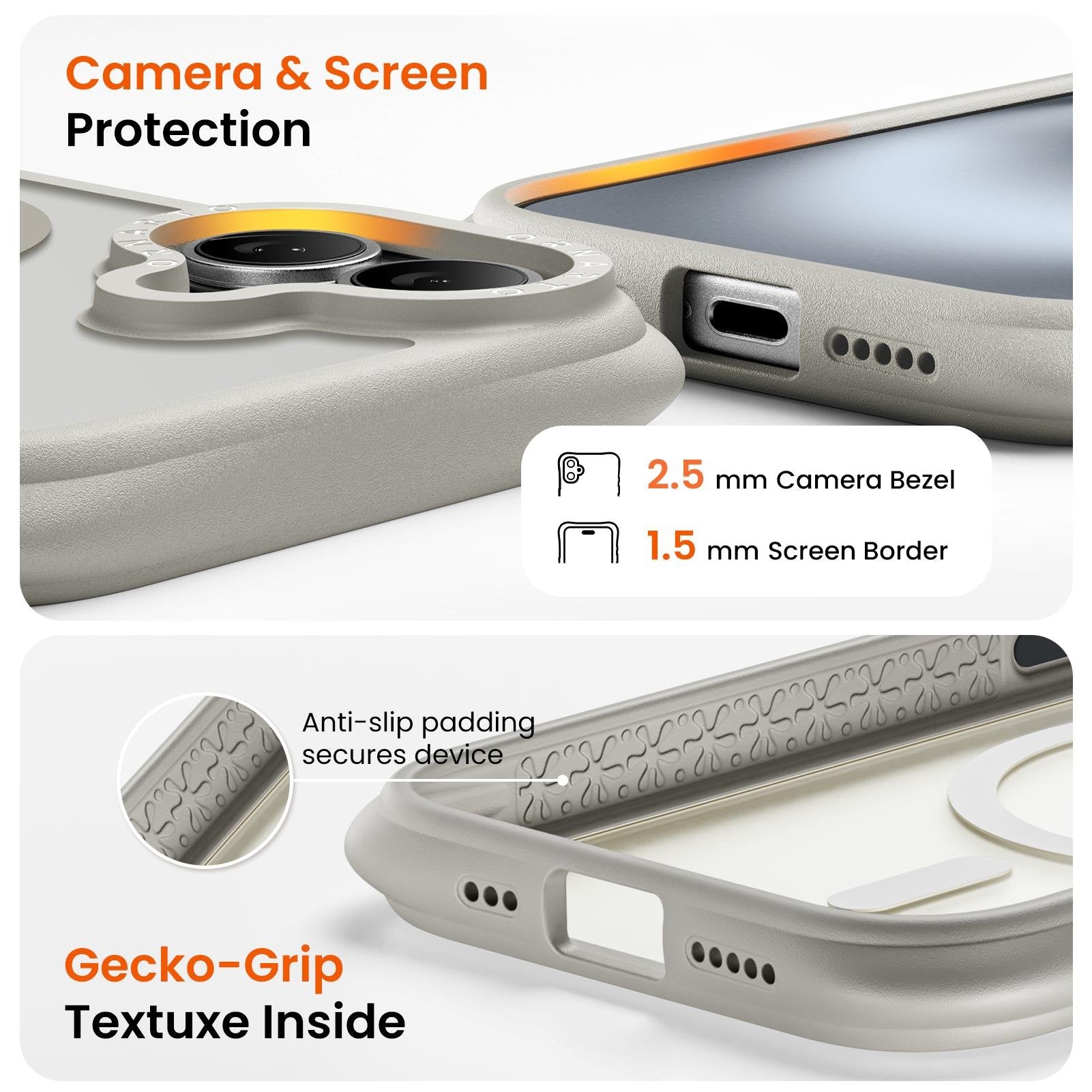 Airbuffer Gecko-Grip Case for iPhone 16 Series