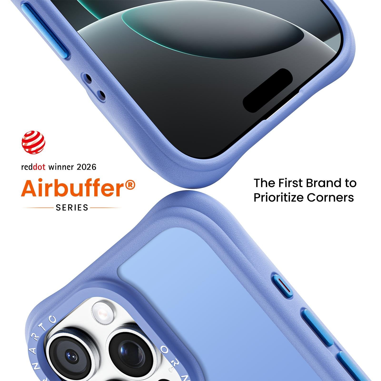 Airbuffer Gecko-Grip Case for iPhone 16 Series