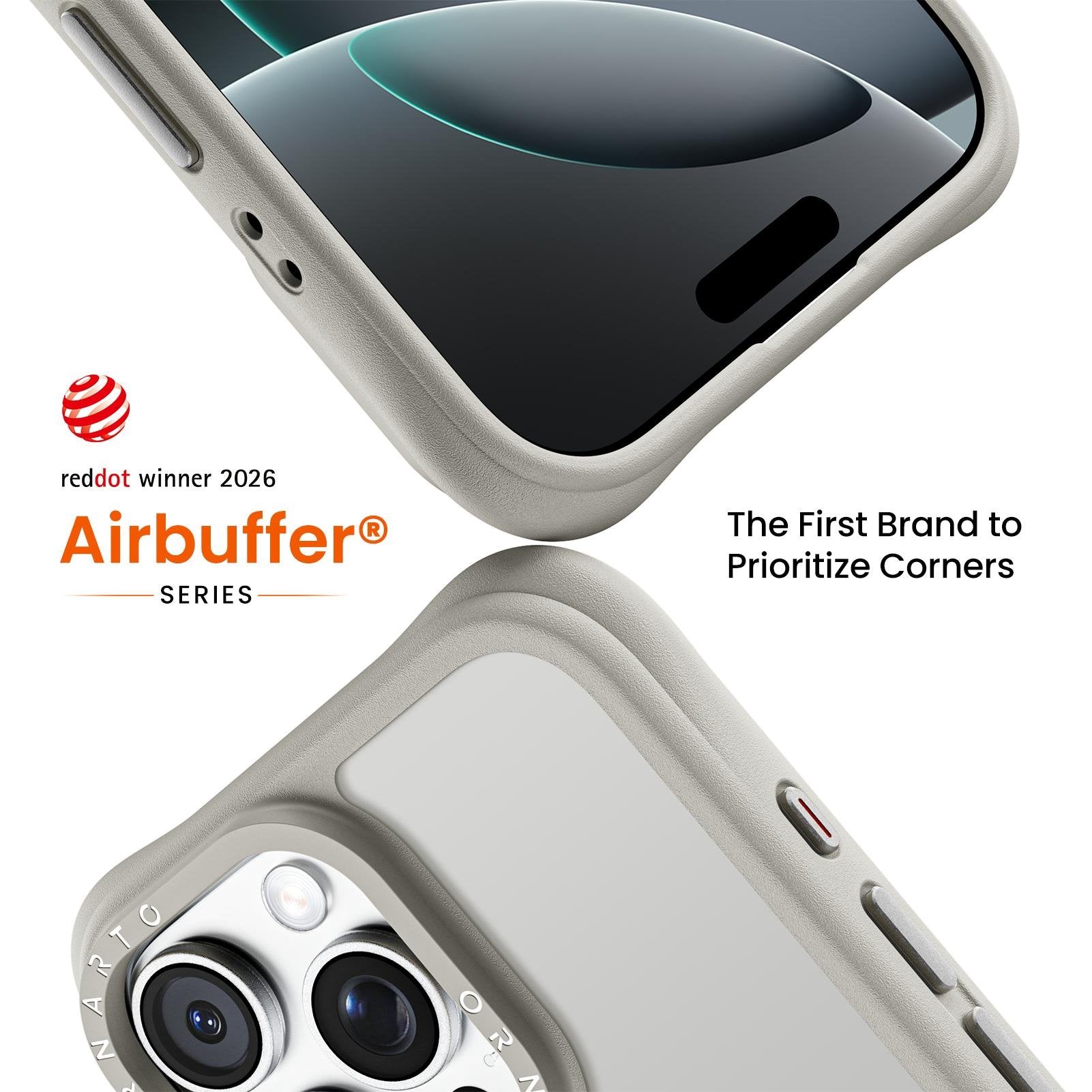 Airbuffer Gecko-Grip Case for iPhone 16 Series