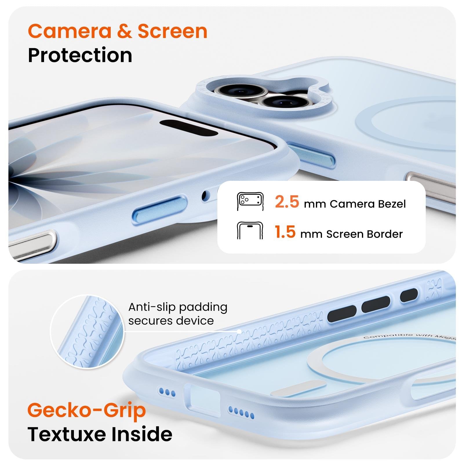 Airbuffer Gecko-Grip Case für iPhone 17 Serie