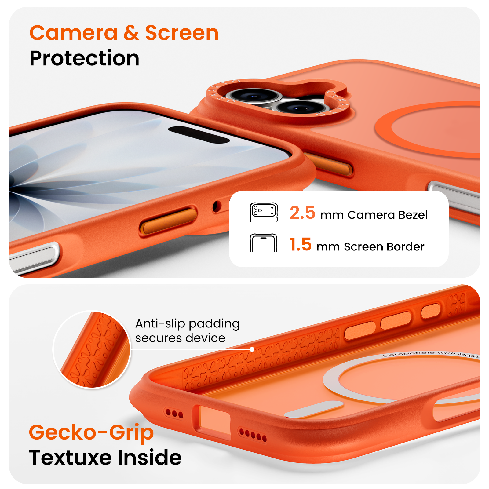 Airbuffer Gecko-Grip Case für iPhone 17 Serie
