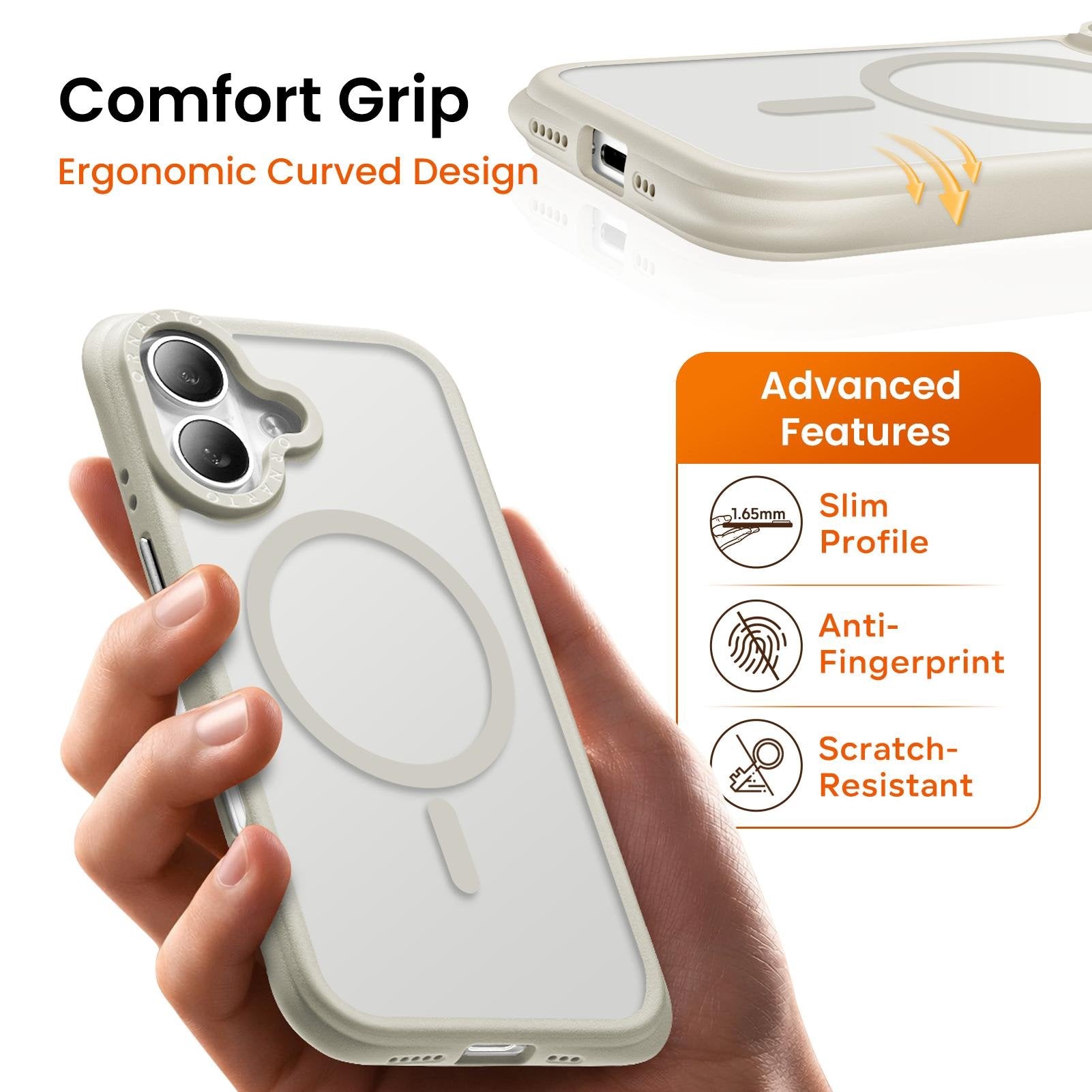 Airbuffer Gecko-Grip Case für iPhone 17 Serie