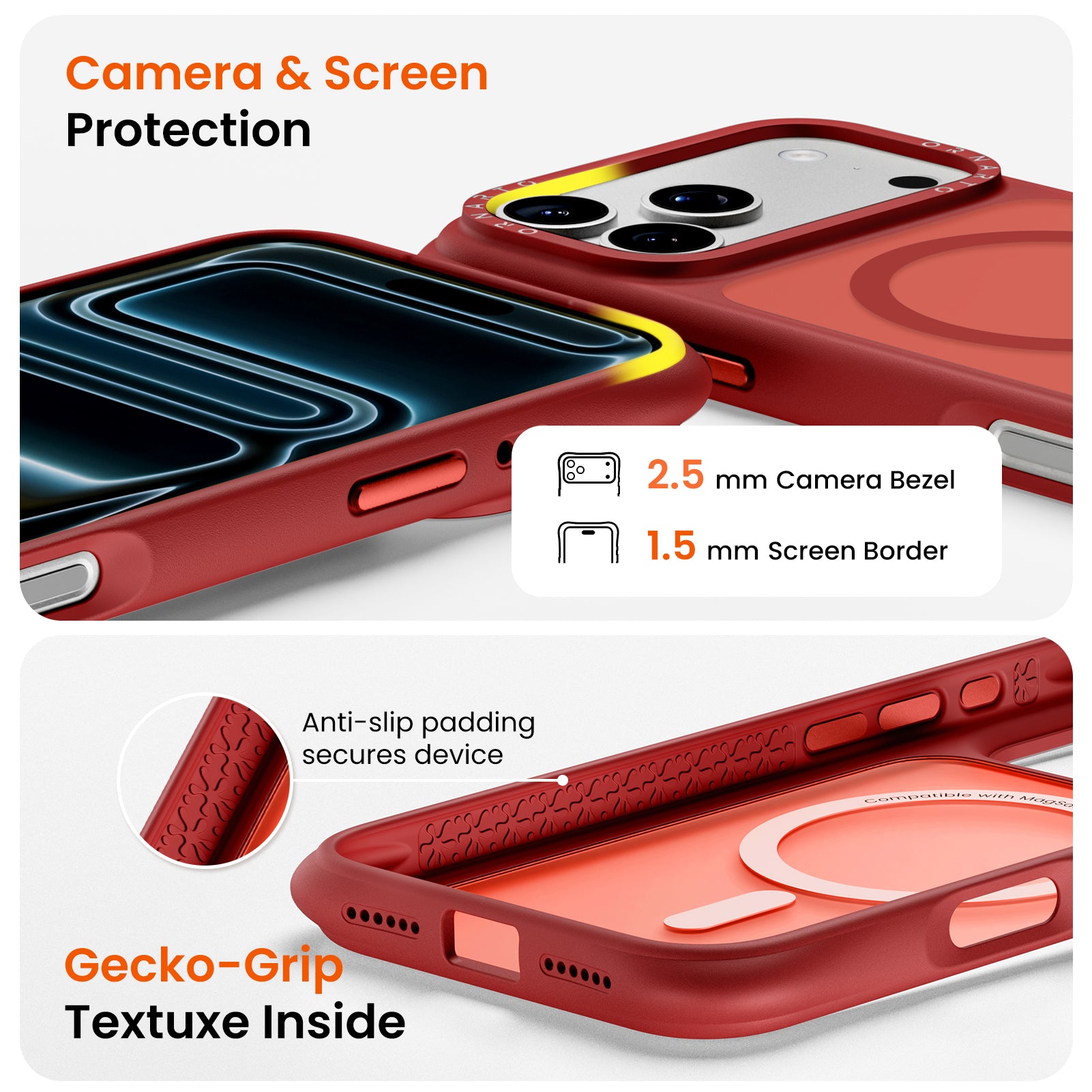 Airbuffer Gecko-Grip Case für iPhone 17 Serie