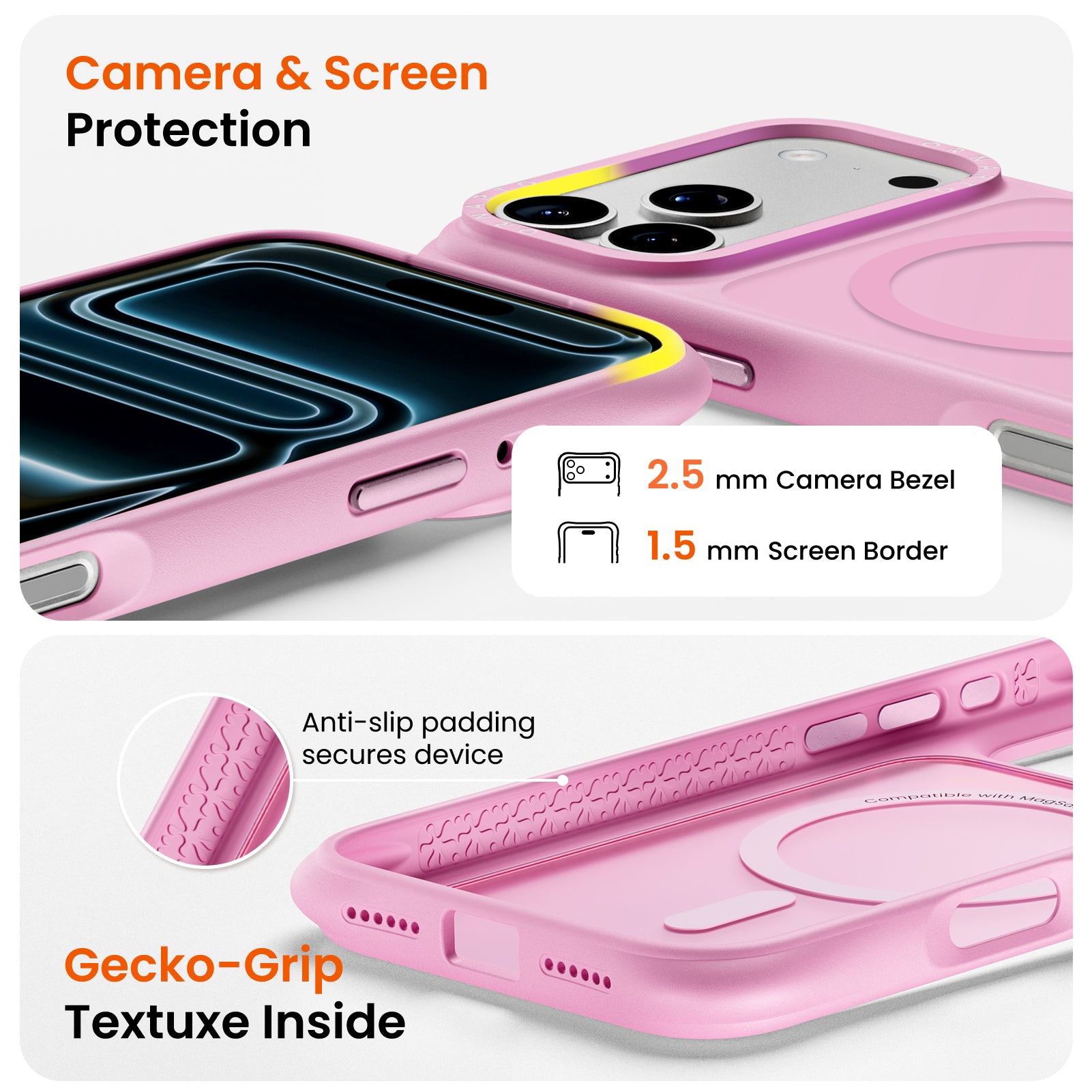 Airbuffer Gecko-Grip Case für iPhone 17 Serie