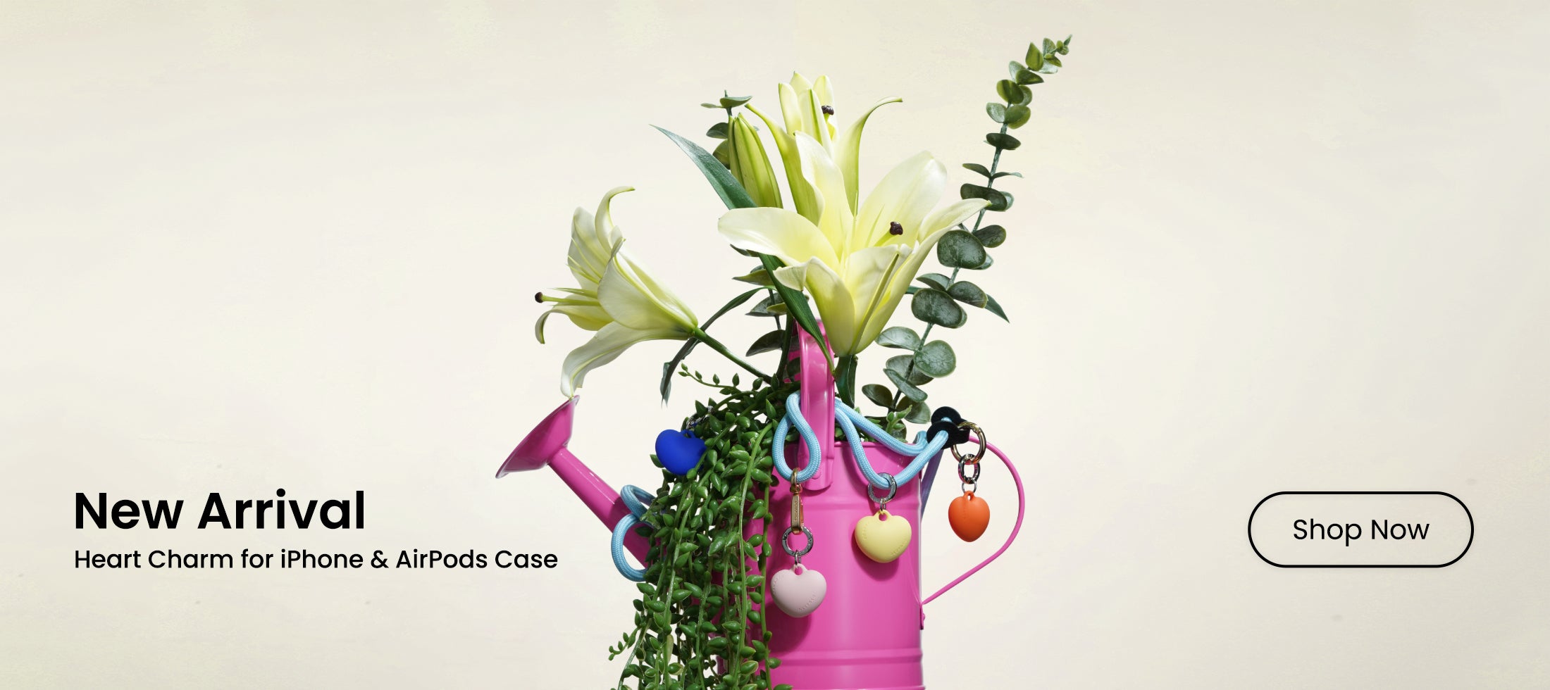 ORNARTO Heart Charm accessory for iPhone case and AirPods case