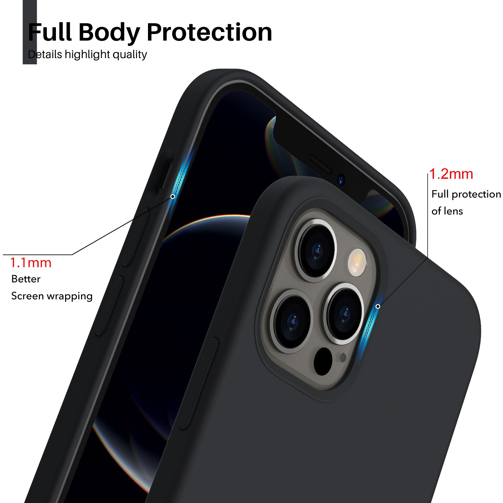 Liquid Silicone Case for iPhone 12 Series
