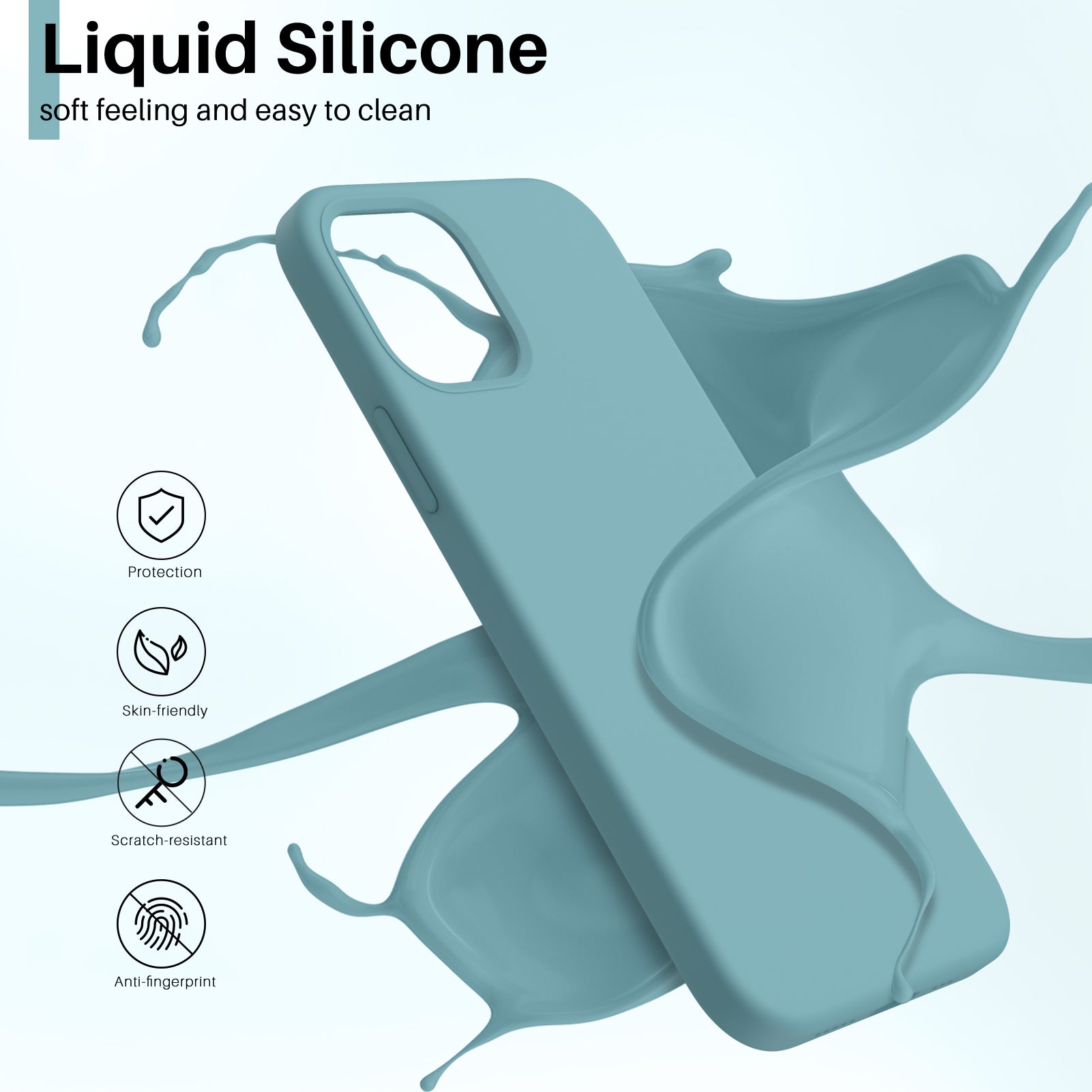 Liquid Silicone Case for iPhone 12 Series