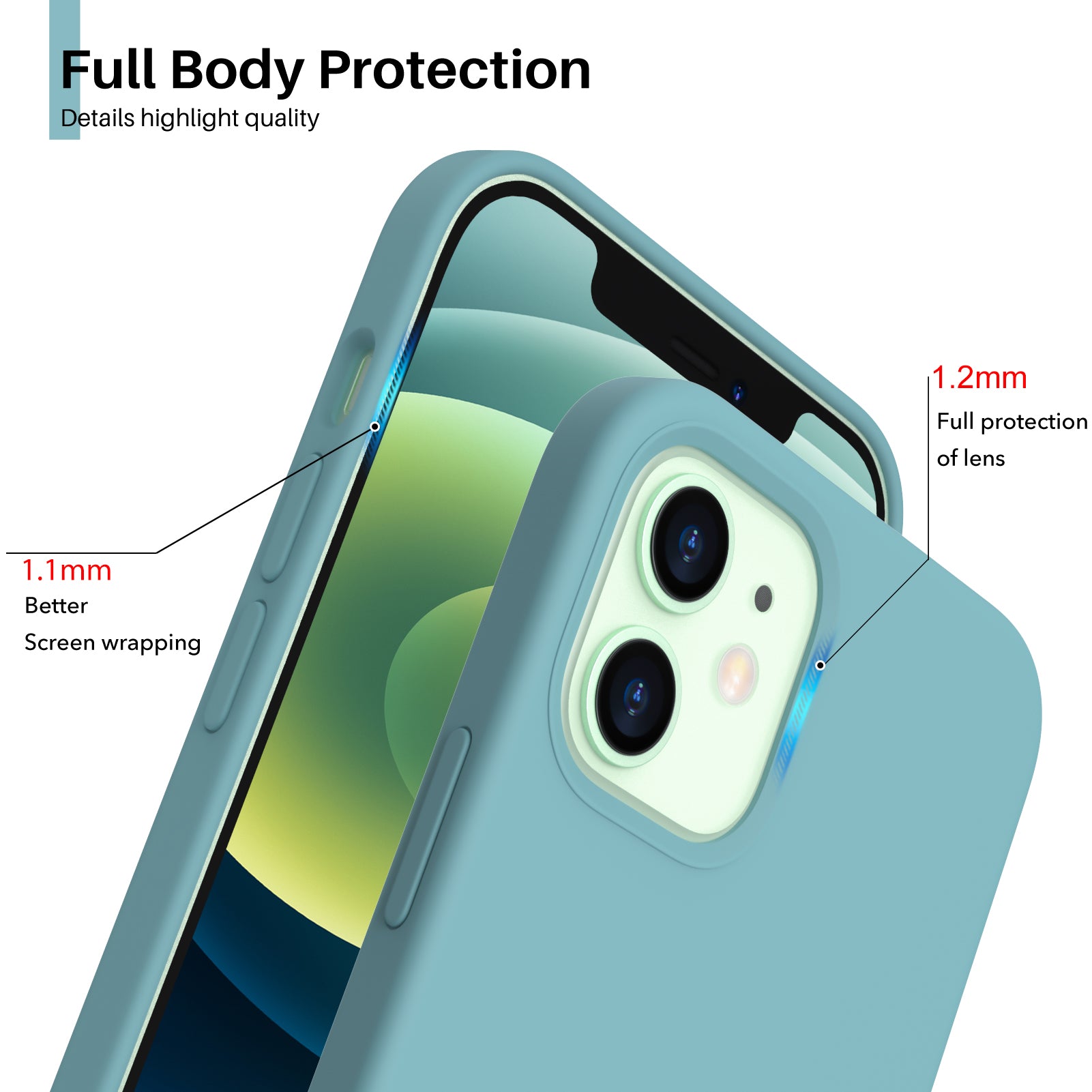 Liquid Silicone Case for iPhone 12 Series