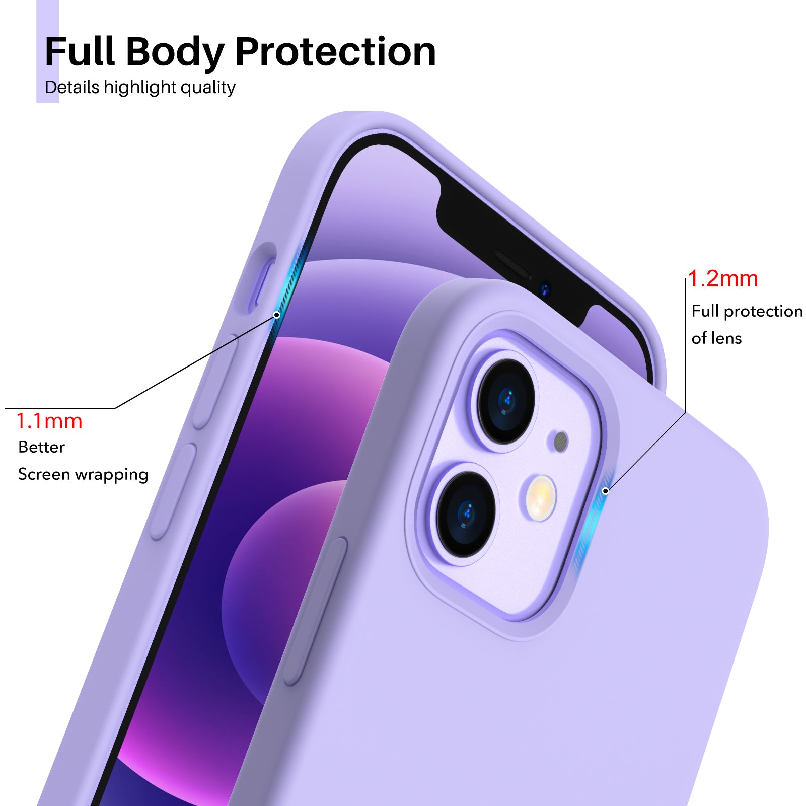 Liquid Silicone Case for iPhone 12 Series