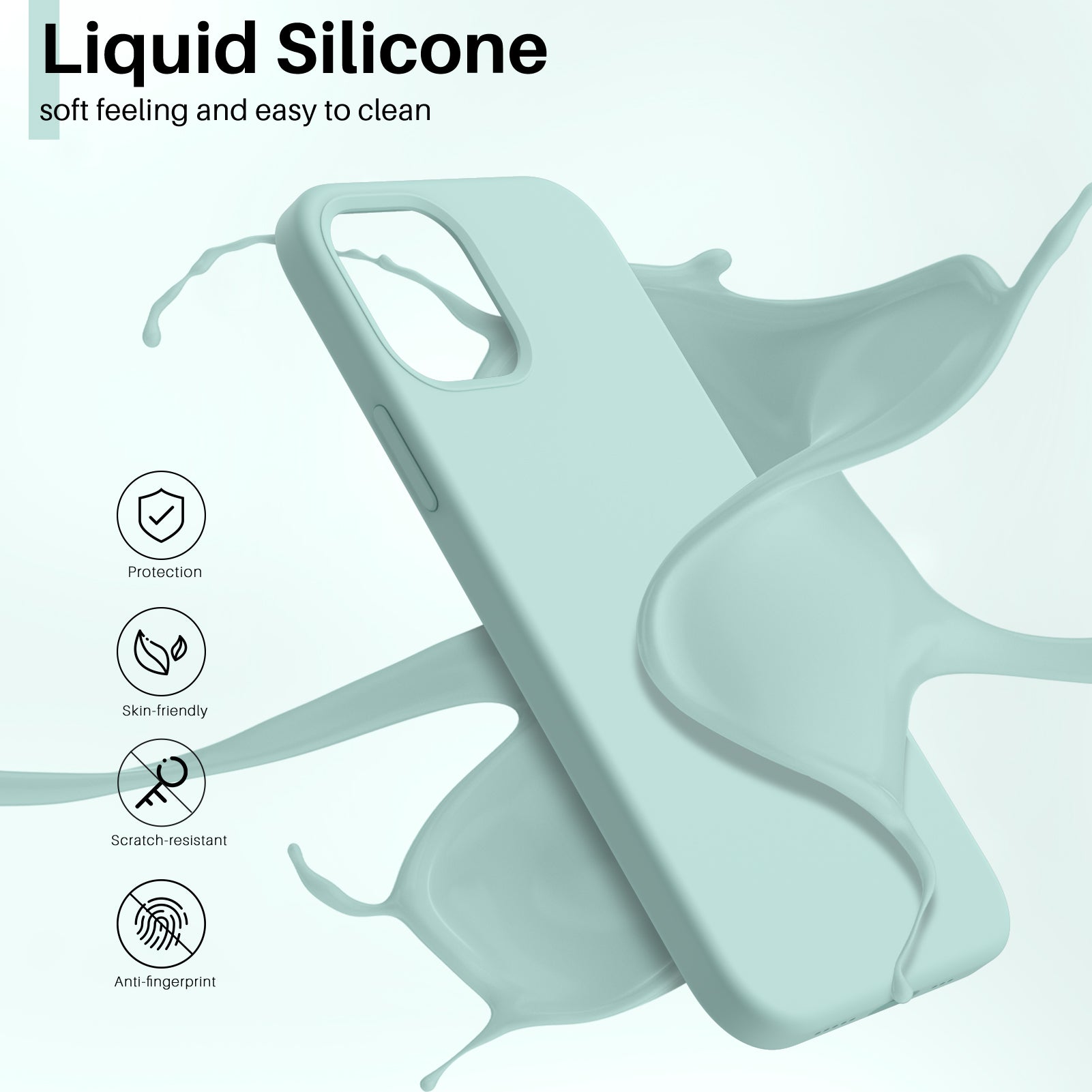 Liquid Silicone Case for iPhone 12 Series