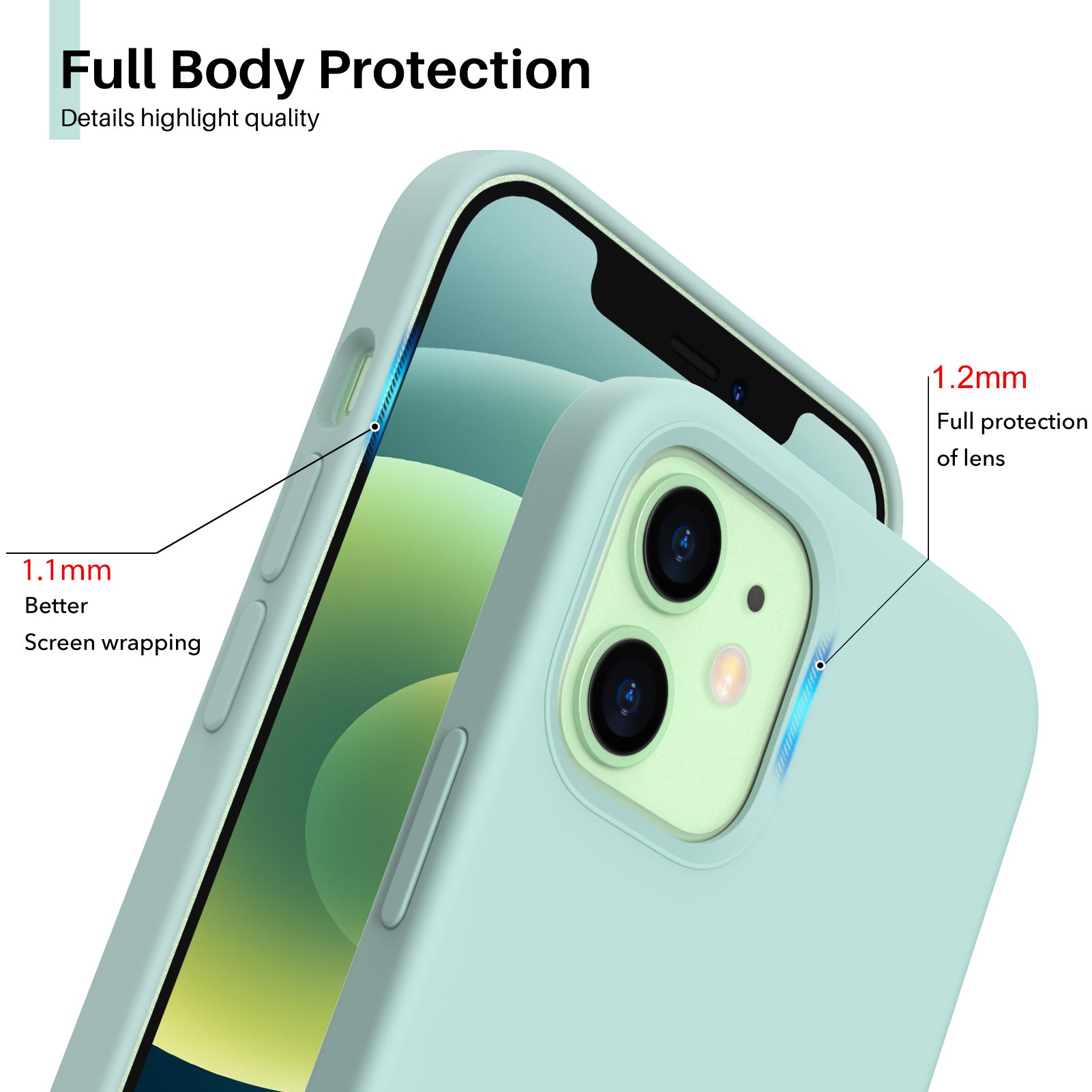 Liquid Silicone Case for iPhone 12 Series