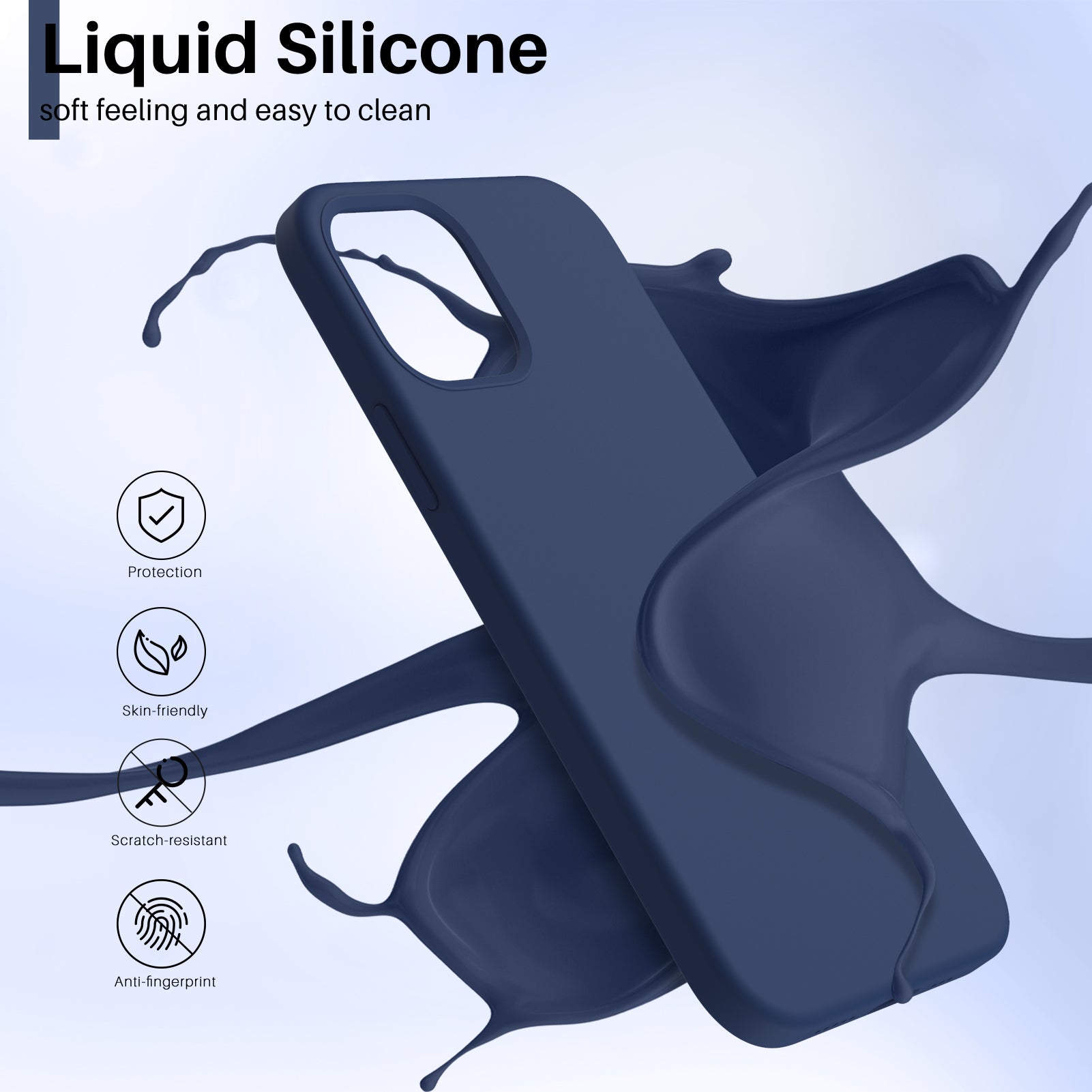 Liquid Silicone Case for iPhone 12 Series
