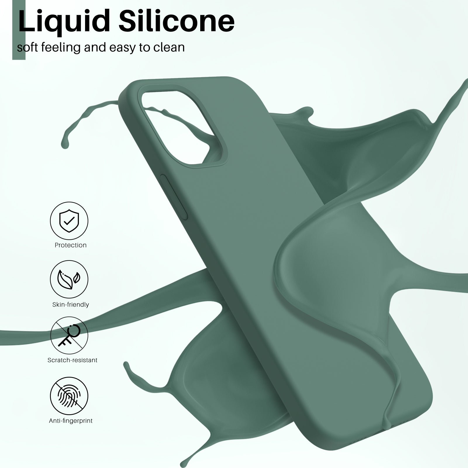 Liquid Silicone Case for iPhone 12 Series