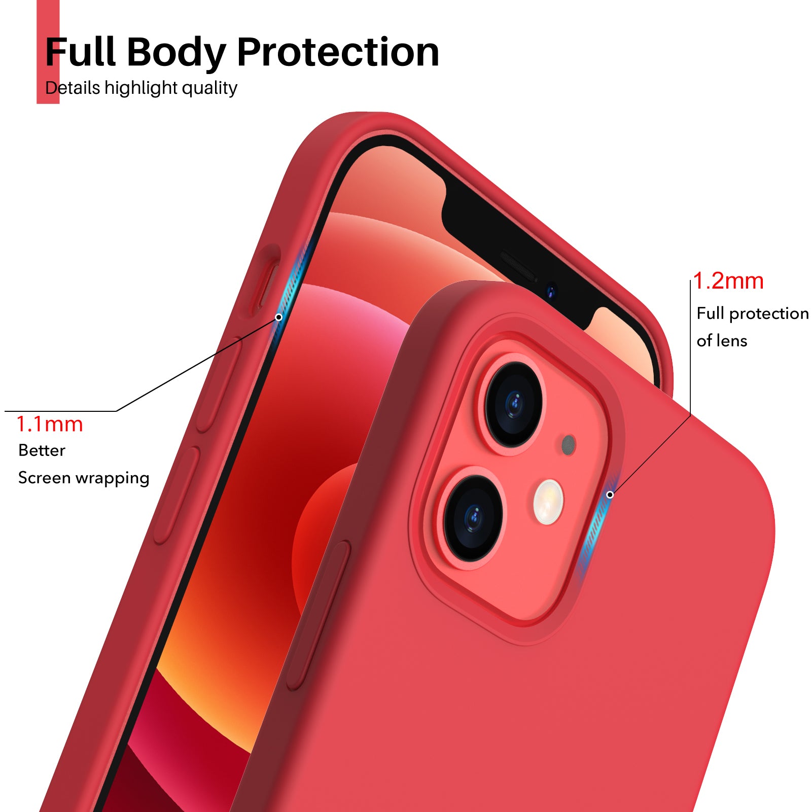 Liquid Silicone Case for iPhone 12 Series