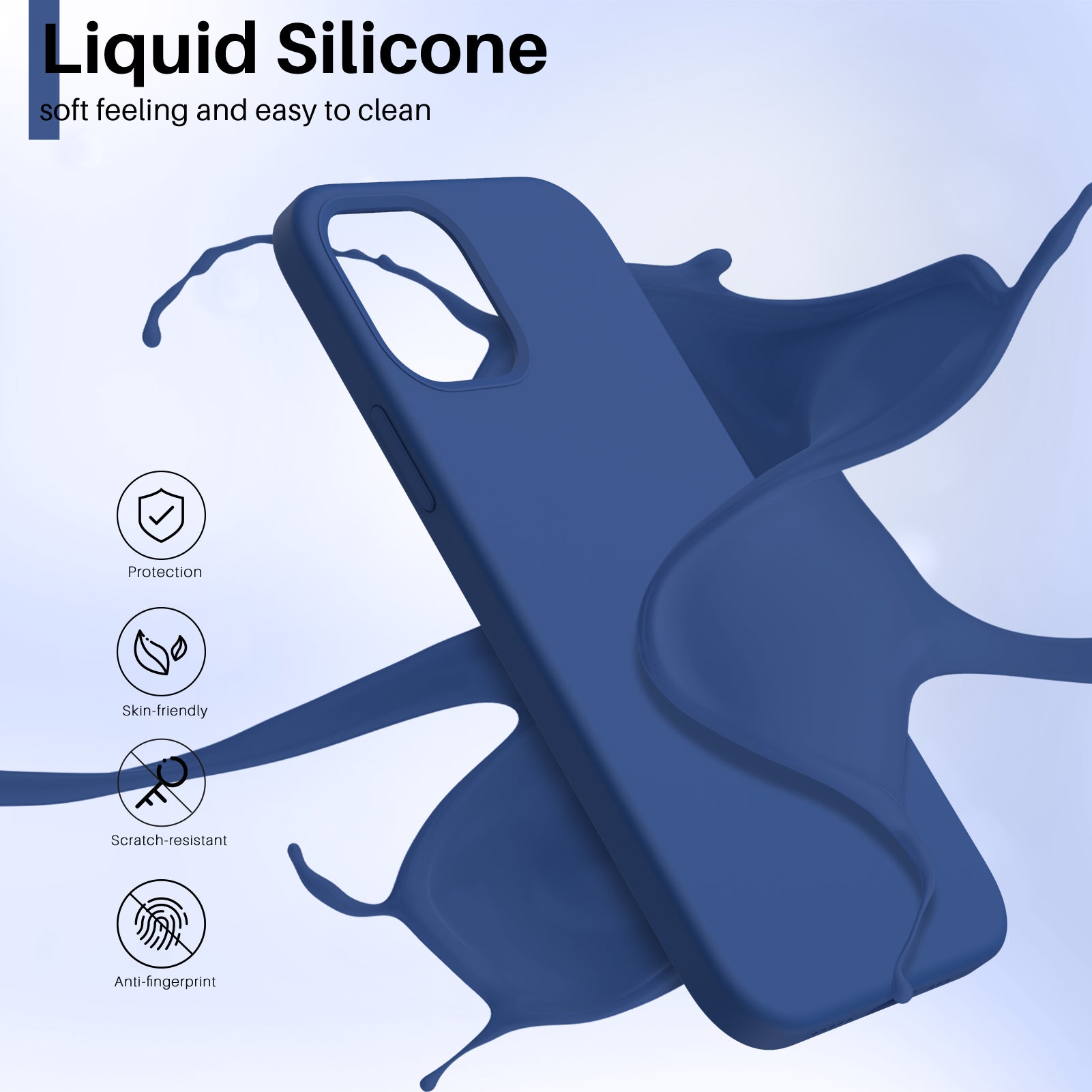 Liquid Silicone Case for iPhone 12 Series