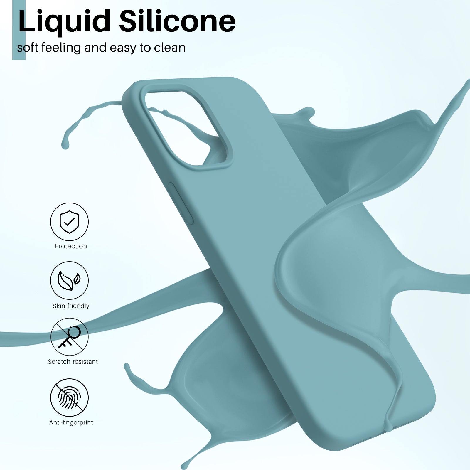 Liquid Silicone Case for iPhone 12 Series