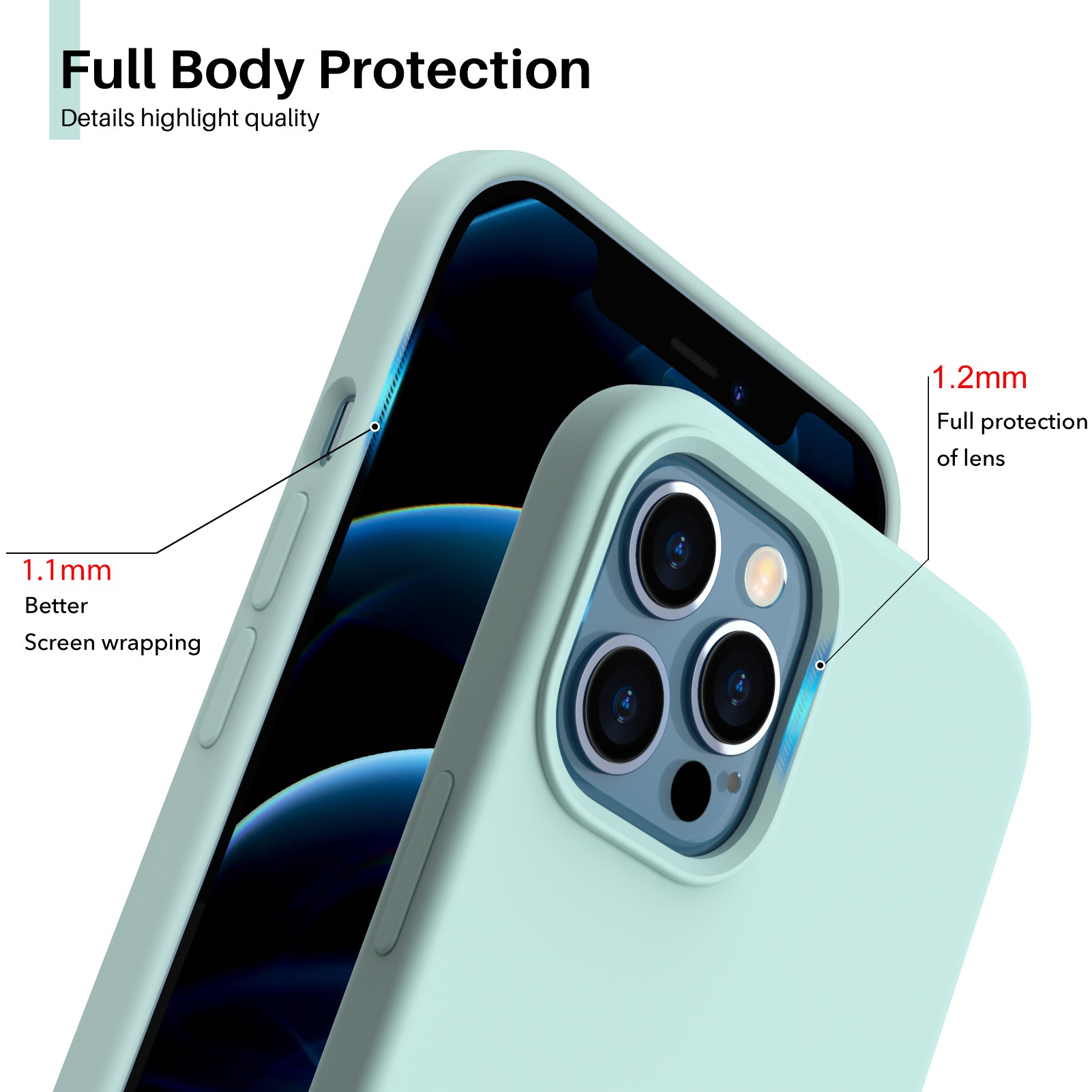 Liquid Silicone Case for iPhone 12 Series