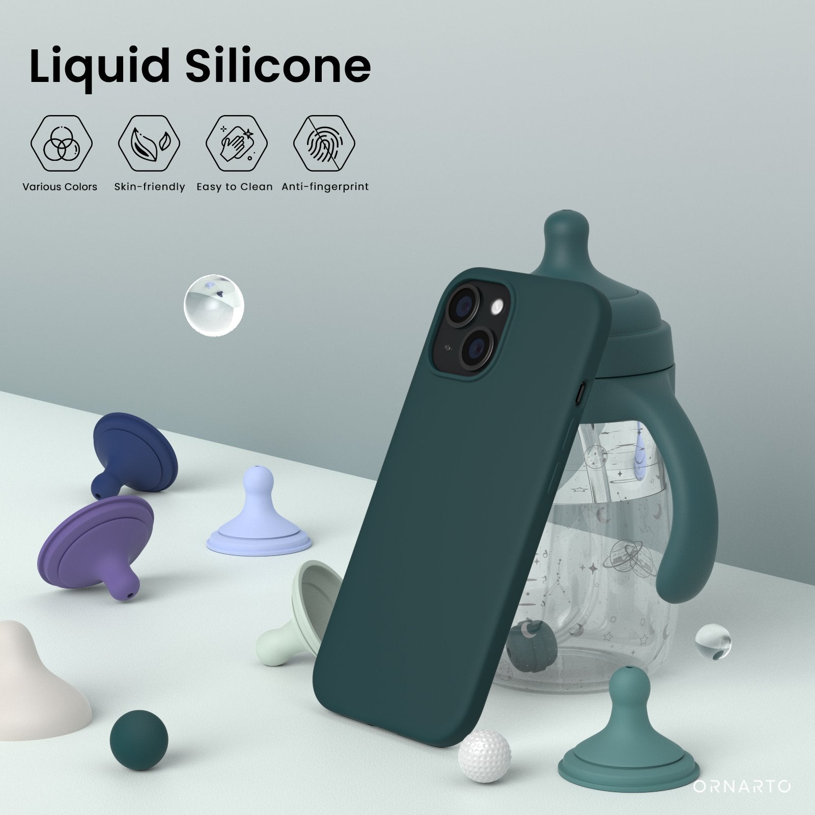 Liquid Silicone Case for iPhone 15 Series