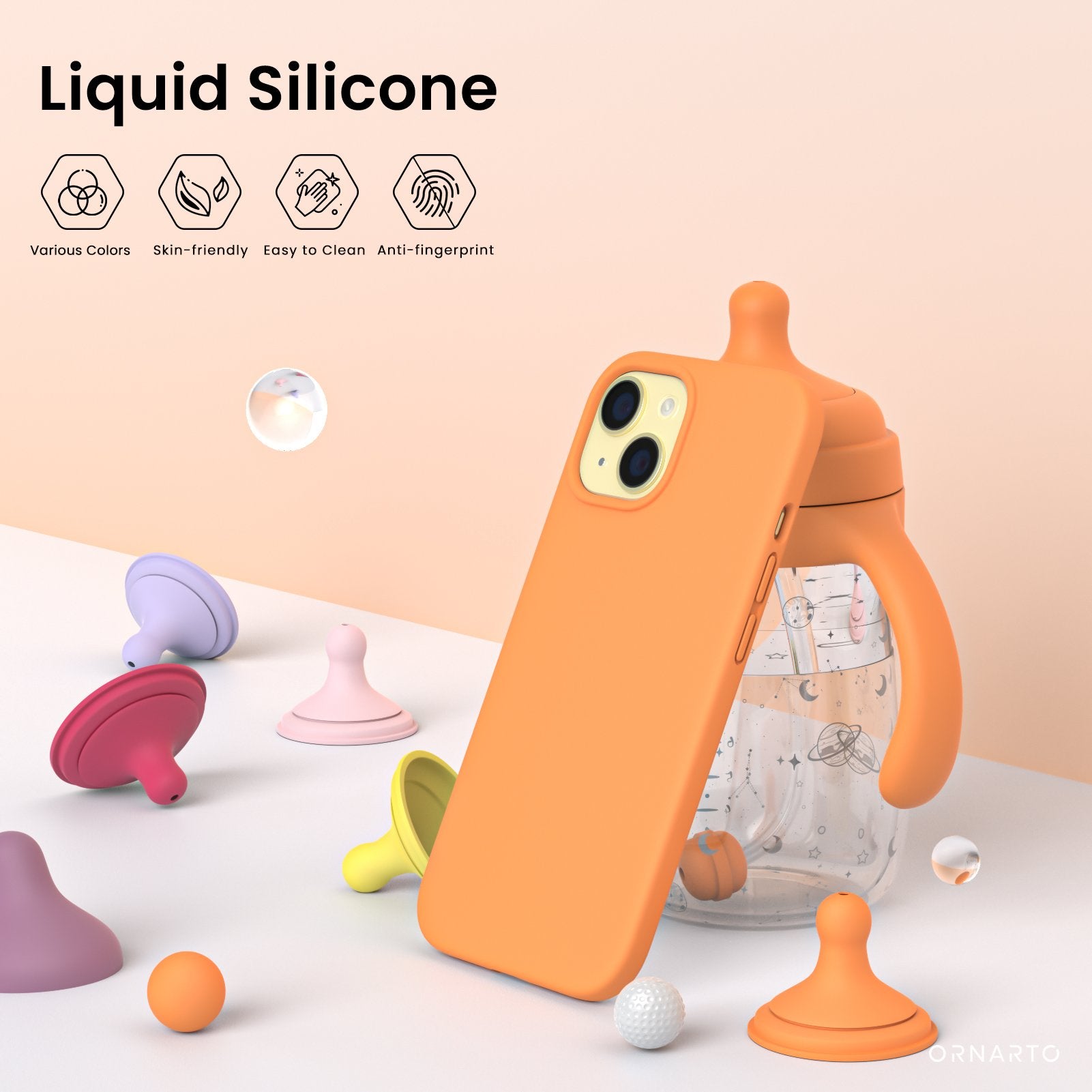 Liquid Silicone Case for iPhone 15 Series