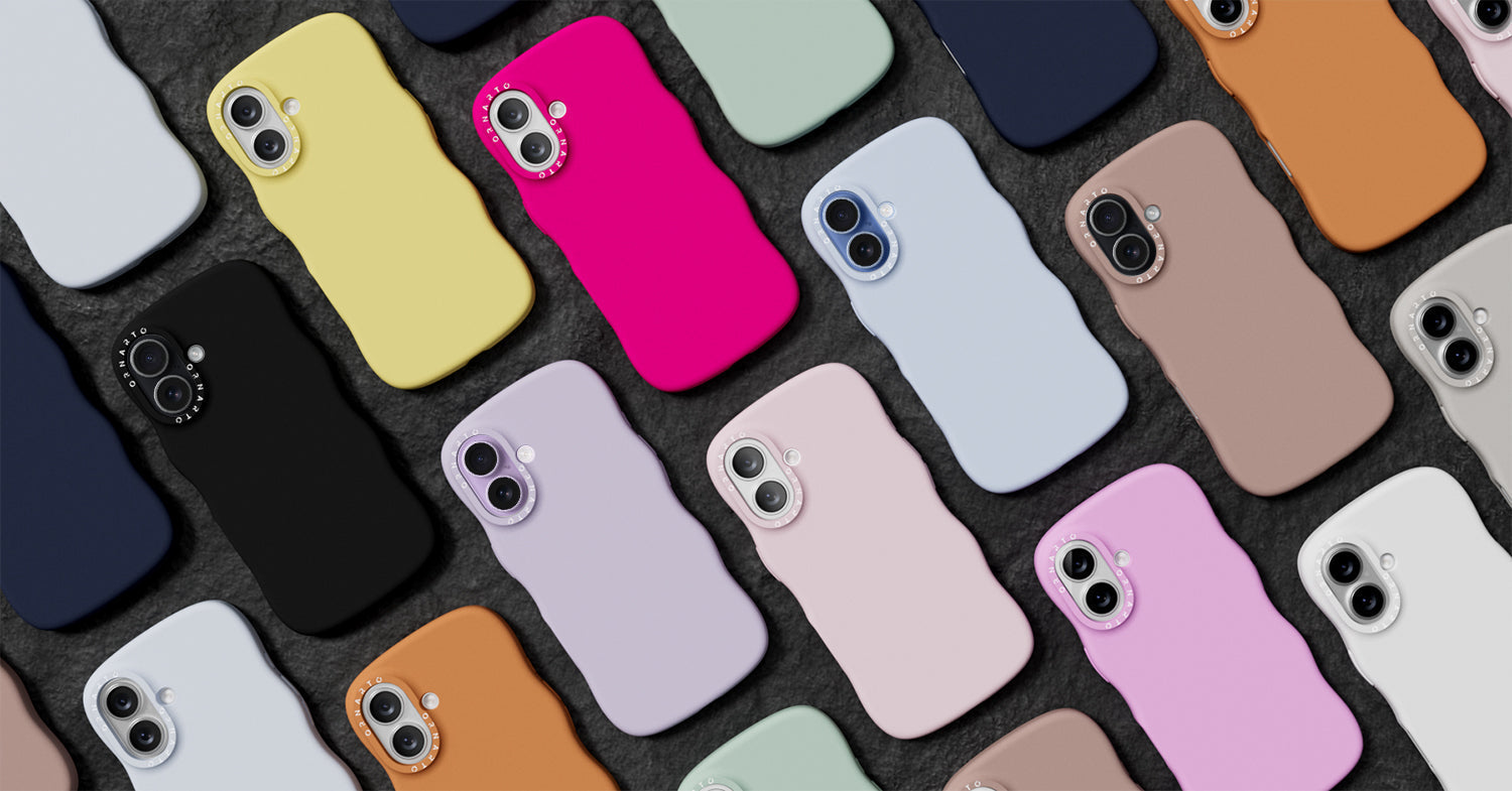 ORNARTO Wavy Liquid Silicone iPhone 17 Pro Case