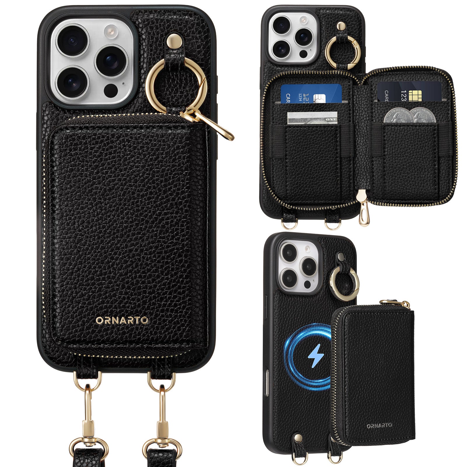 Magnetic Detachable Wallet Case for iPhone 16 Pro / Pro Max