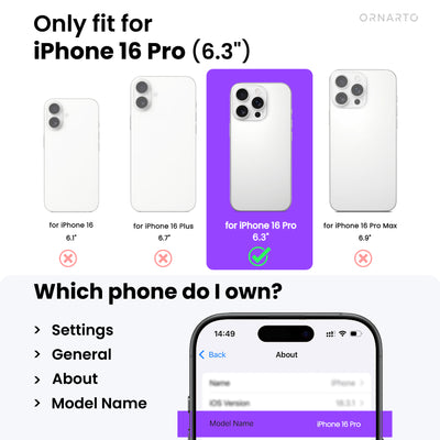 Magnetische abnehmbare Brieftaschenhülle für iPhone 16 Pro | Pro Max