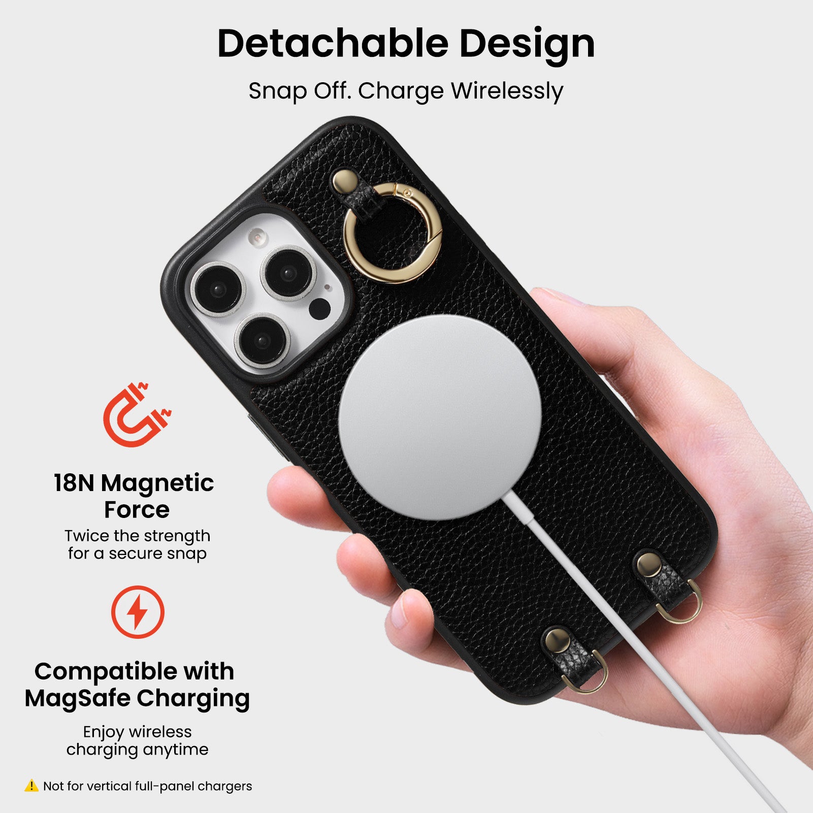 Magnetic Detachable Wallet Case for iPhone 16 Pro / Pro Max