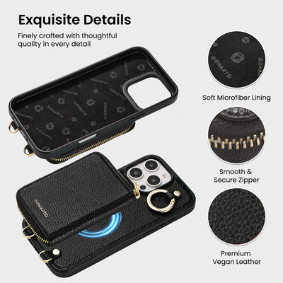 Magnetische abnehmbare Brieftaschenhülle für iPhone 16 Pro | Pro Max