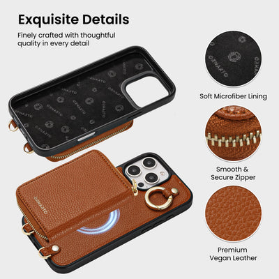 Magnetische abnehmbare Brieftaschenhülle für iPhone 16 Pro | Pro Max