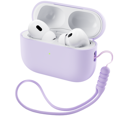 Flüssigsilikon AirPods Pro 2 Hülle (2022) mit Umhängeband