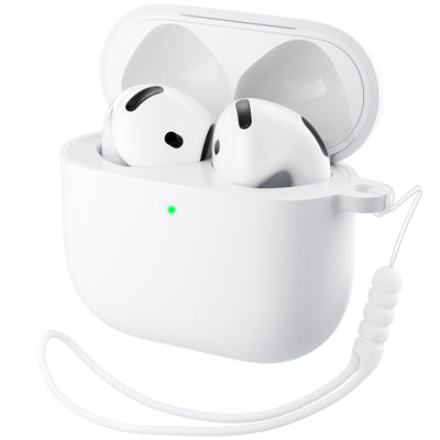 Flüssigsilikon AirPods 4 Hülle (2024) mit Schlüsselband