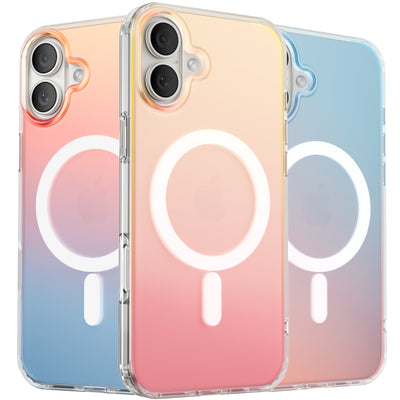Fluoreszierende Gradient MagSafe Hülle für die iPhone 16 Serie