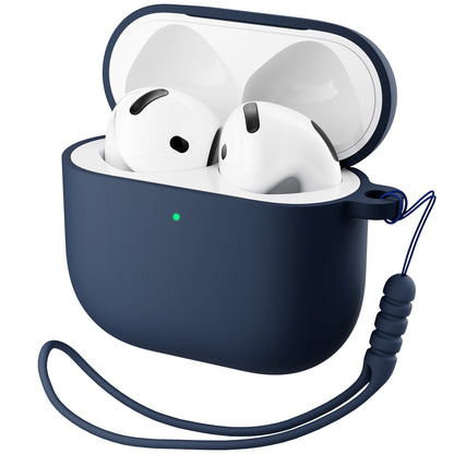 Liquid Silicone AirPods 4 Case(2024) with Lanyard